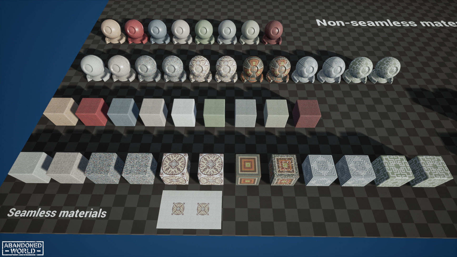 Soviet Mosaics Pack Low-poly 3D model_9