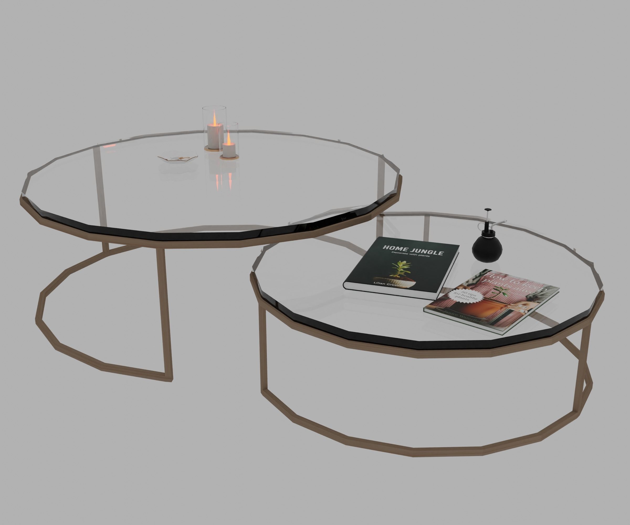 Bohemian living room Low-poly 3D model_13