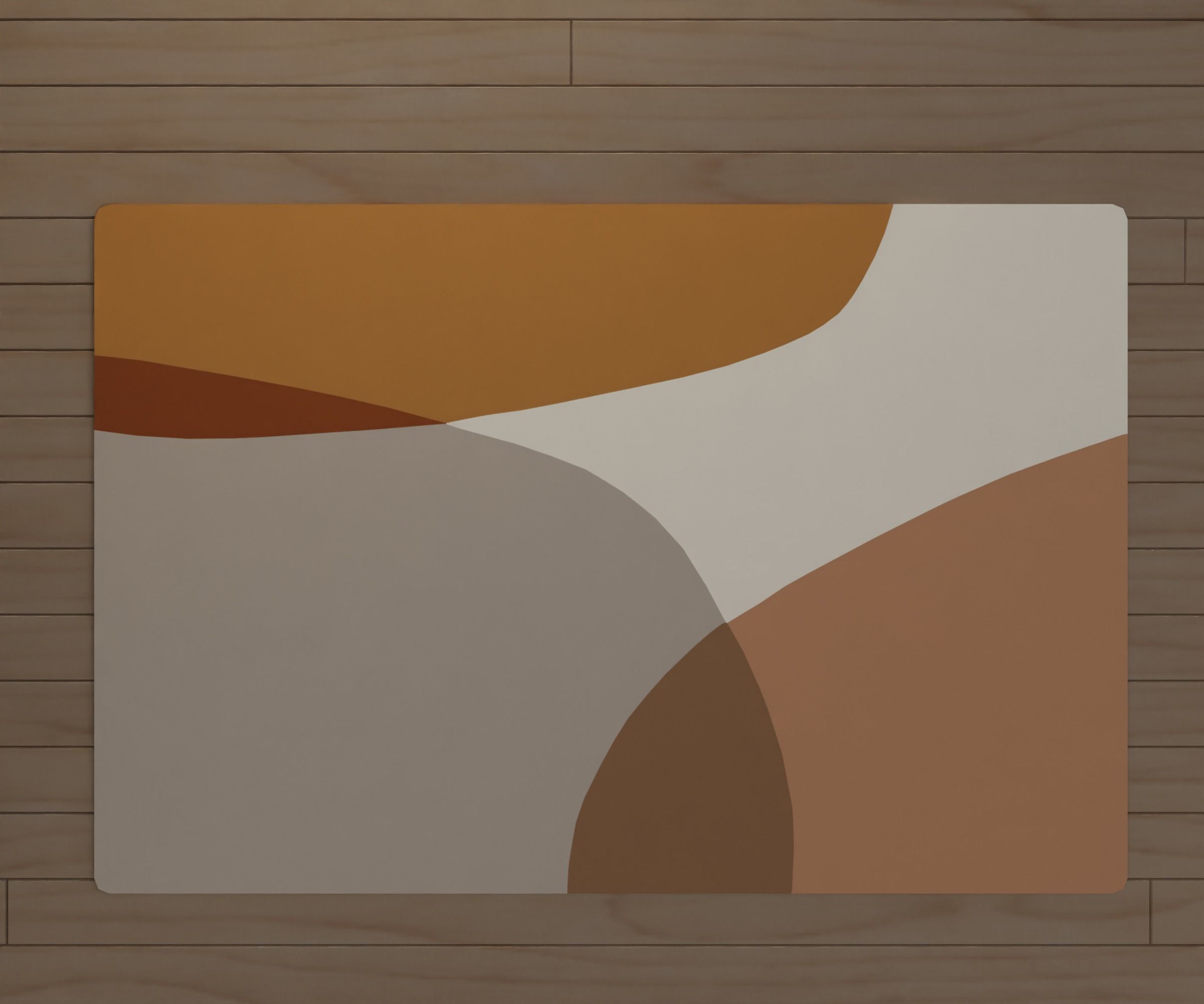 Bohemian living room Low-poly 3D model_4