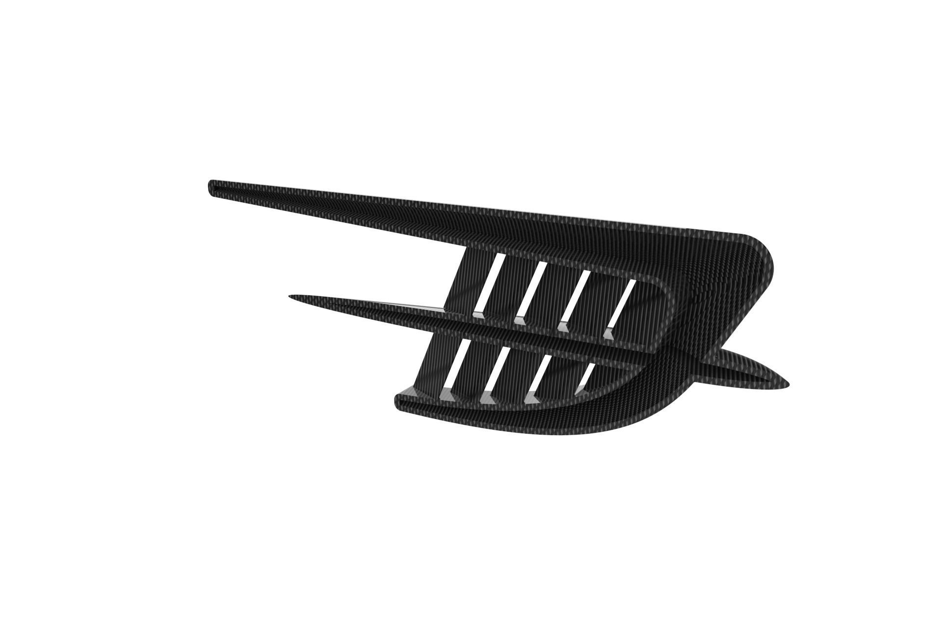 Automotive Side Fender Fin 3D model 3D printable CGTrader