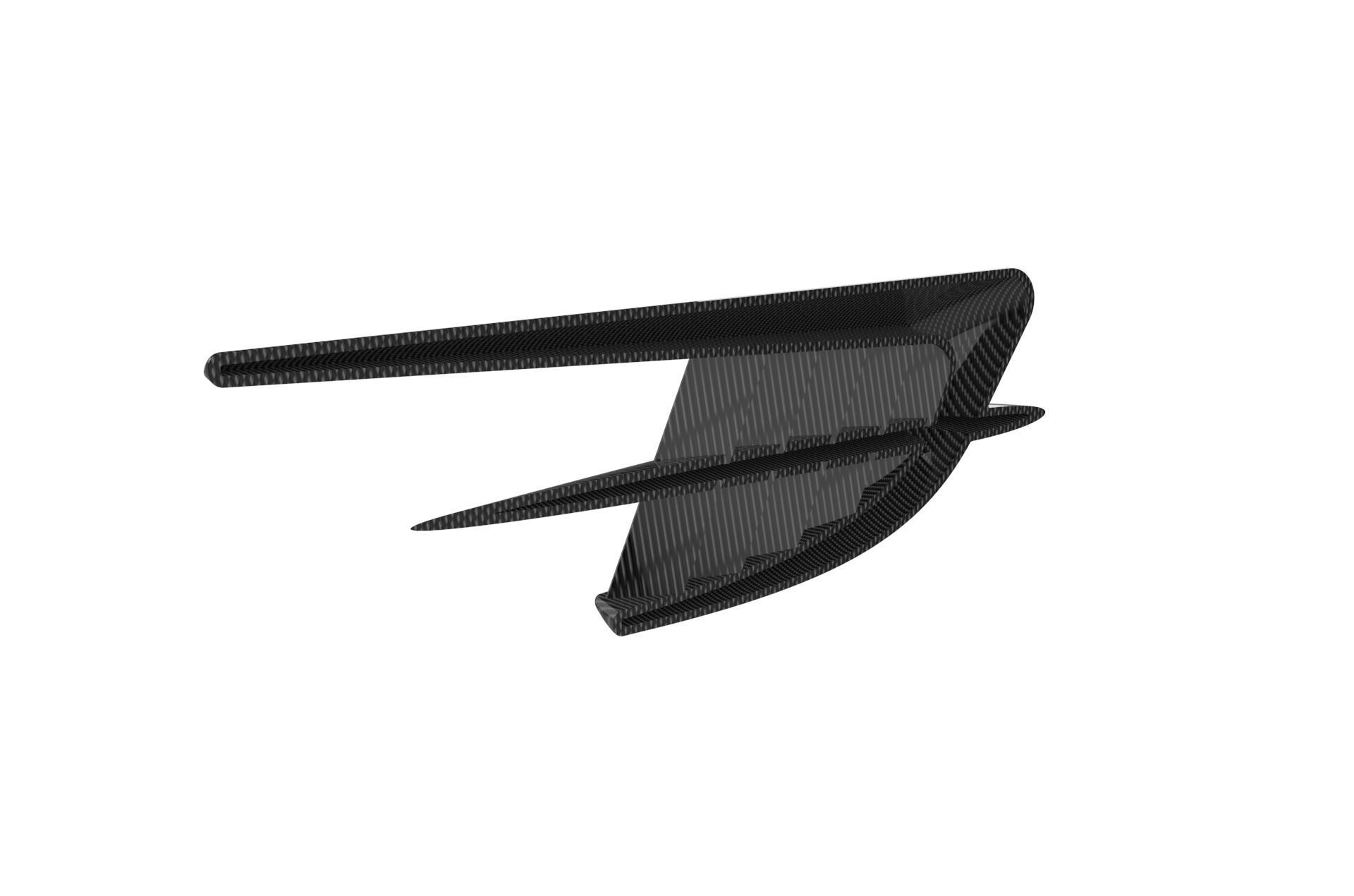 Automotive Side Fender Fin 3D model 3D printable CGTrader