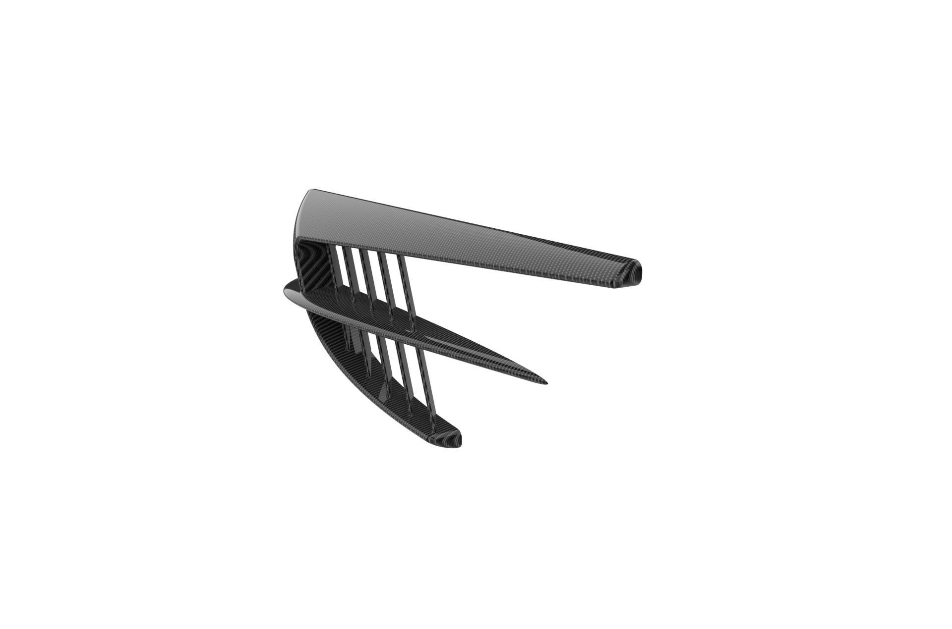 Automotive Side Fender Fin 3D model 3D printable CGTrader