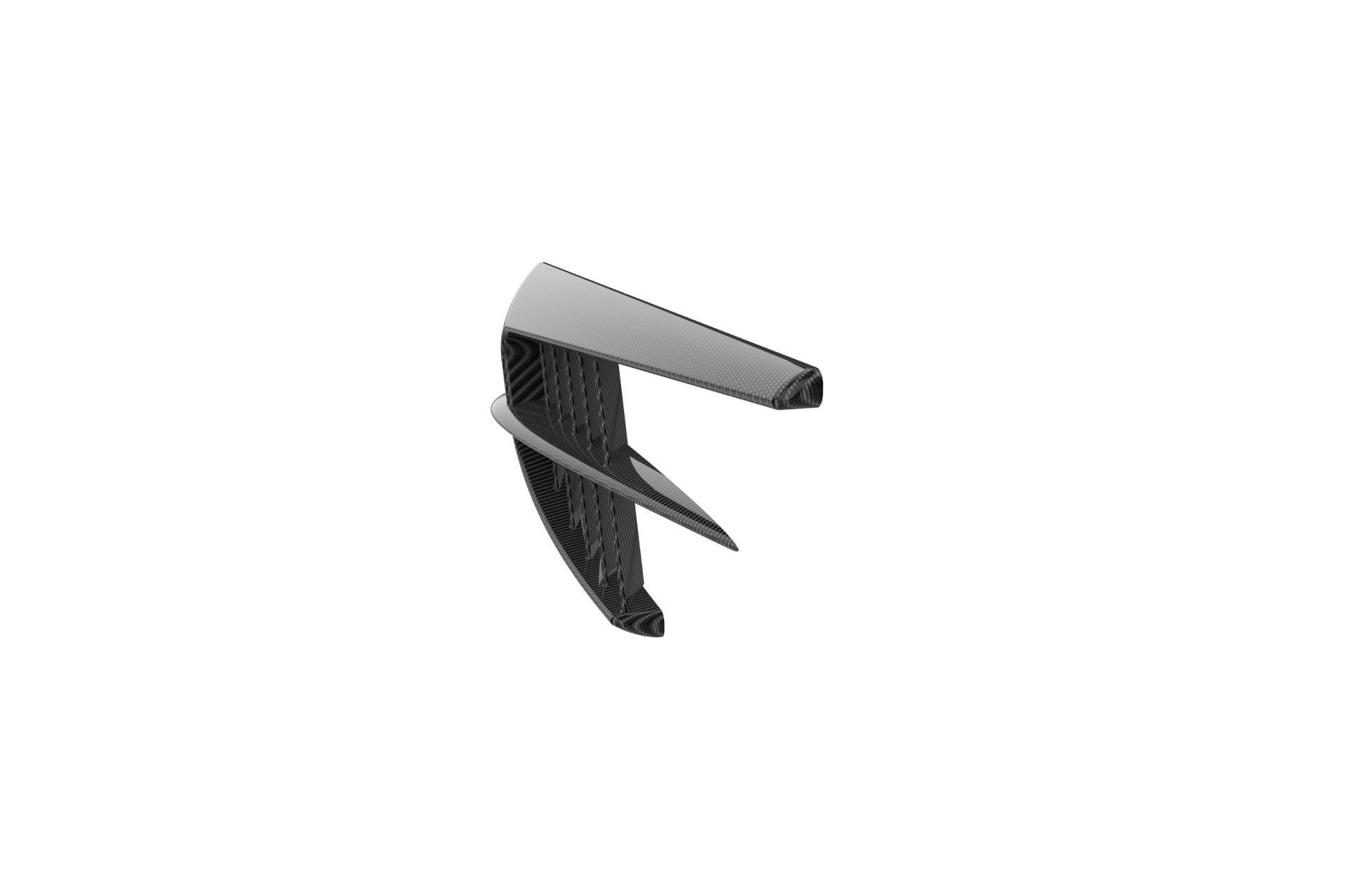 Automotive Side Fender Fin 3D model 3D printable CGTrader