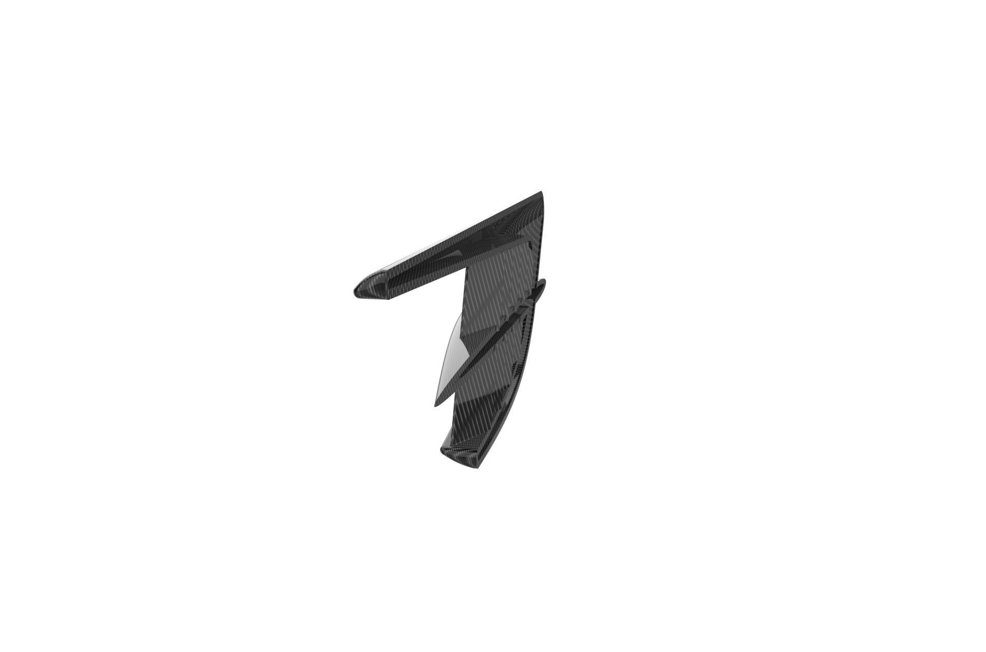 Automotive Side Fender Fin 3D model 3D printable CGTrader