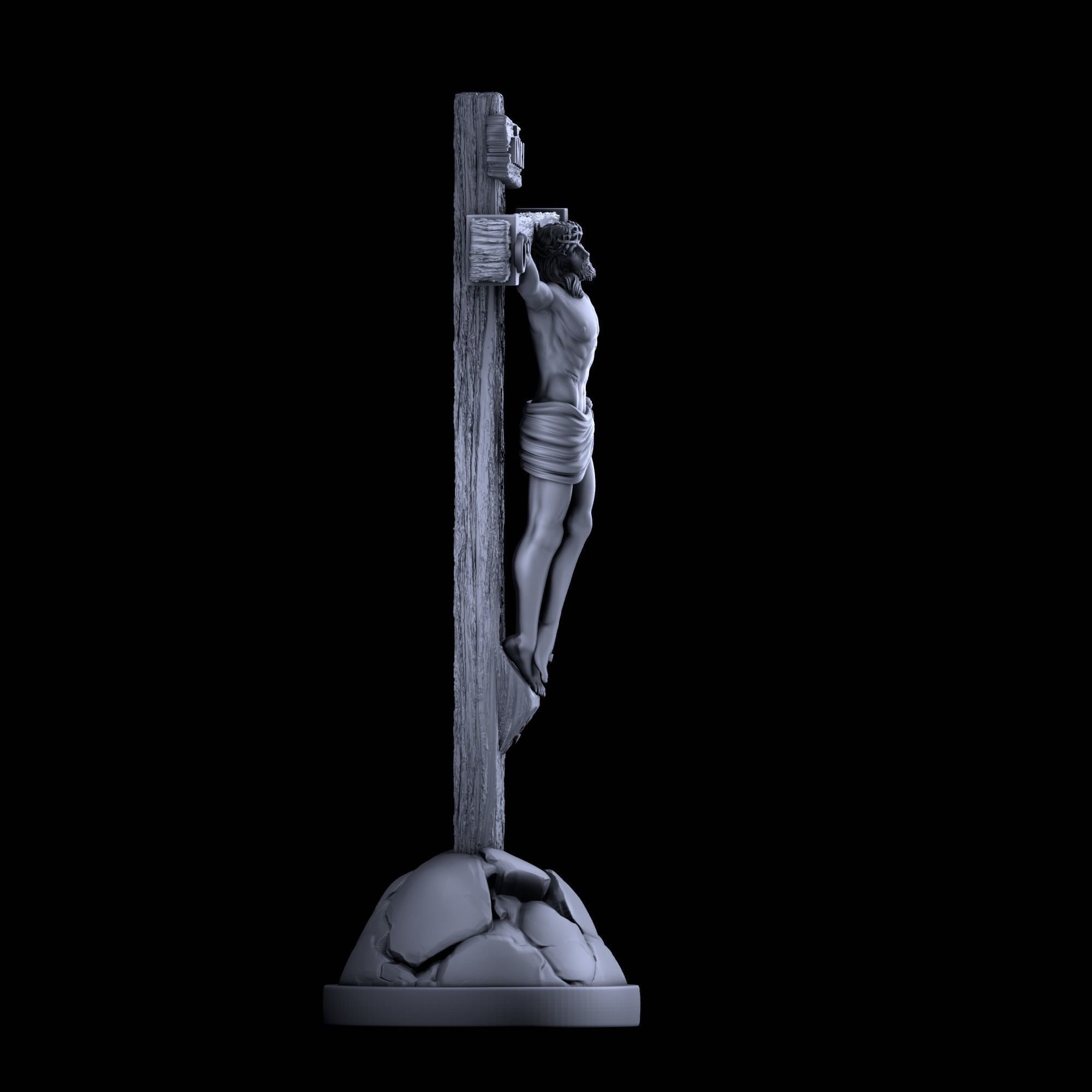 3D model Sculpture of Jesus for 3D printing and CNC 3D print model_2