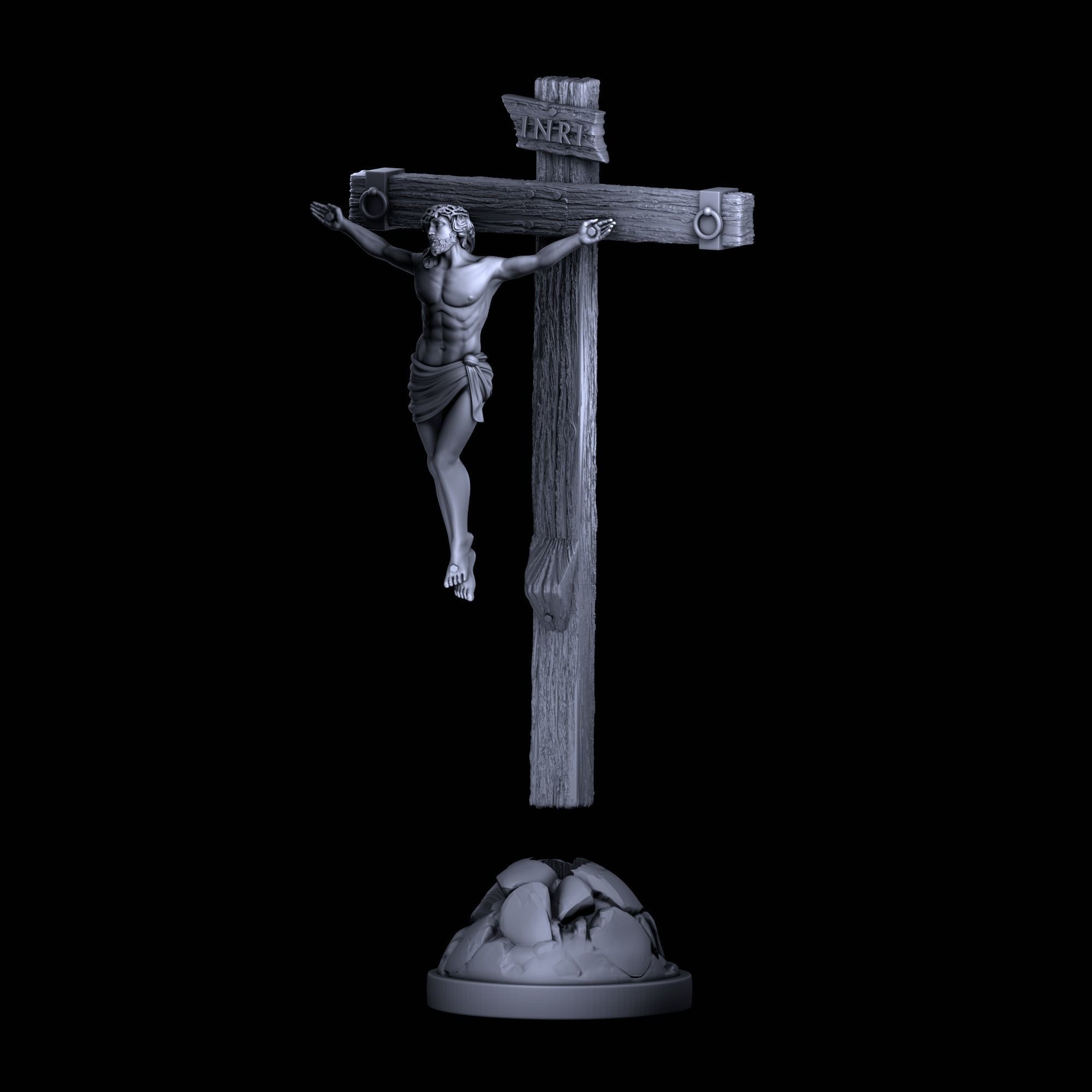 3D model Sculpture of Jesus for 3D printing and CNC 3D print model_7