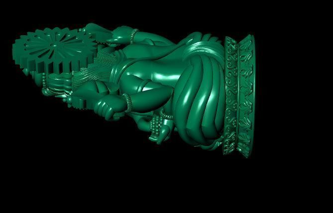 gonesh pendant 3D print model_5