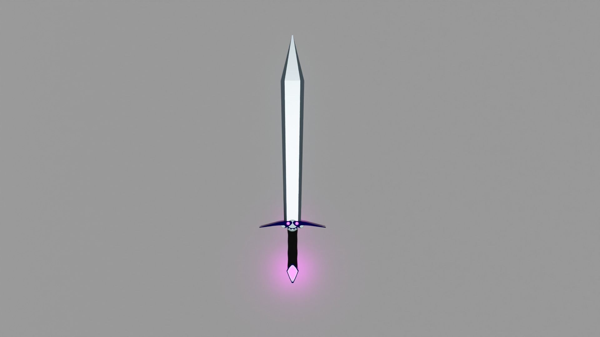Low Poly Phantom Sword Low-poly 3D model_1