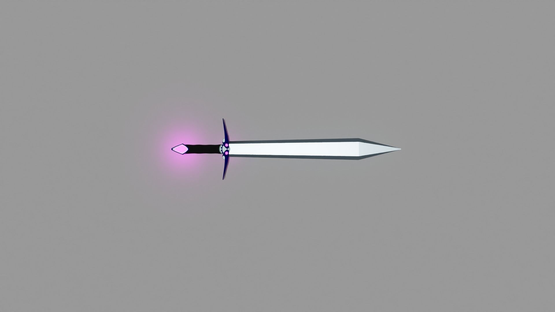 Low Poly Phantom Sword Low-poly 3D model_2