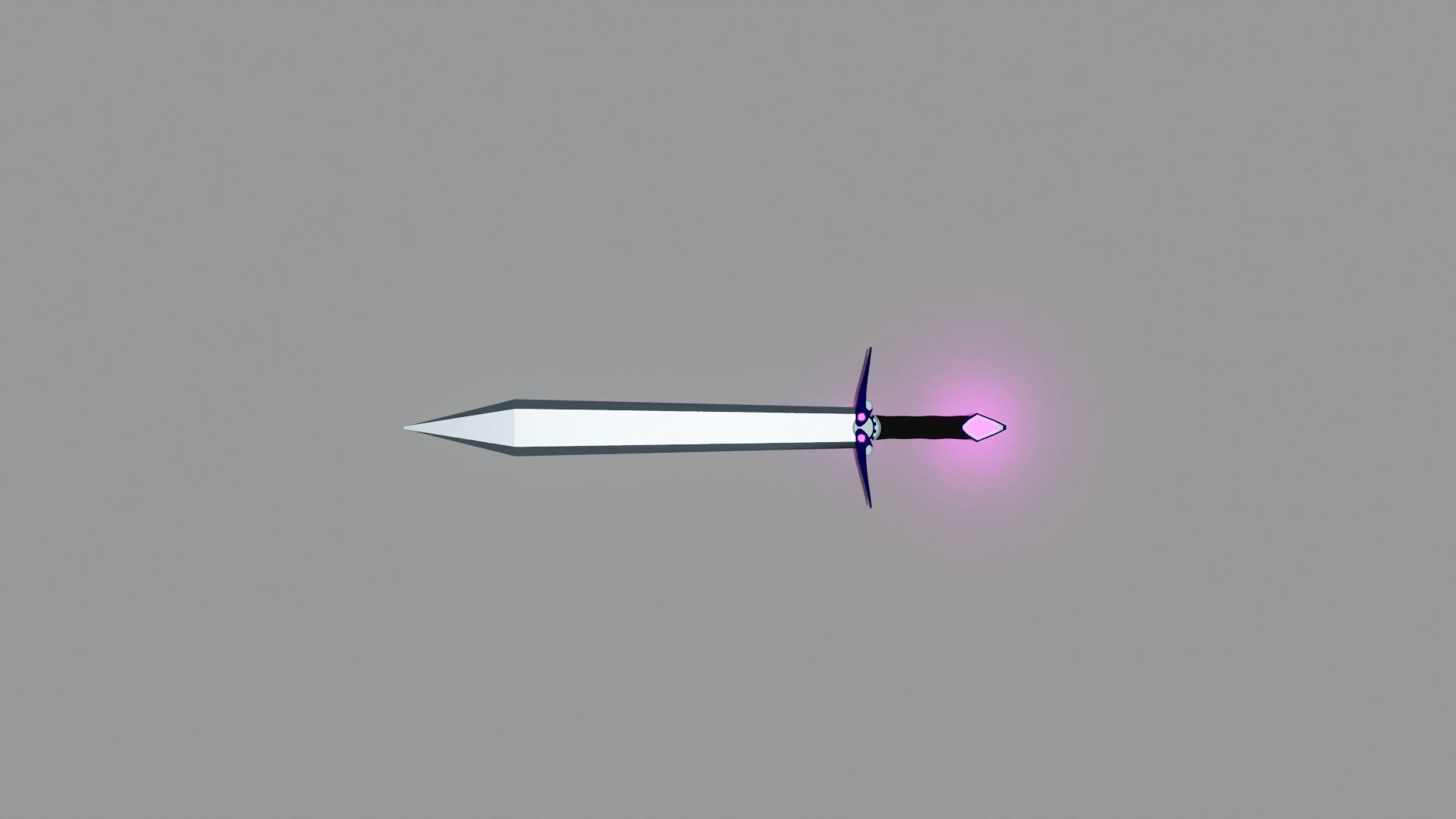Low Poly Phantom Sword Low-poly 3D model_3