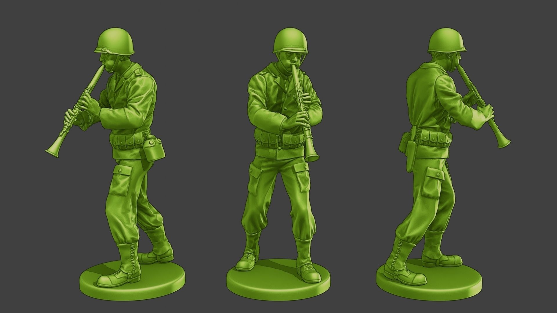 American soldiers ww2 A15 Pack 1 3D Model Collection_1