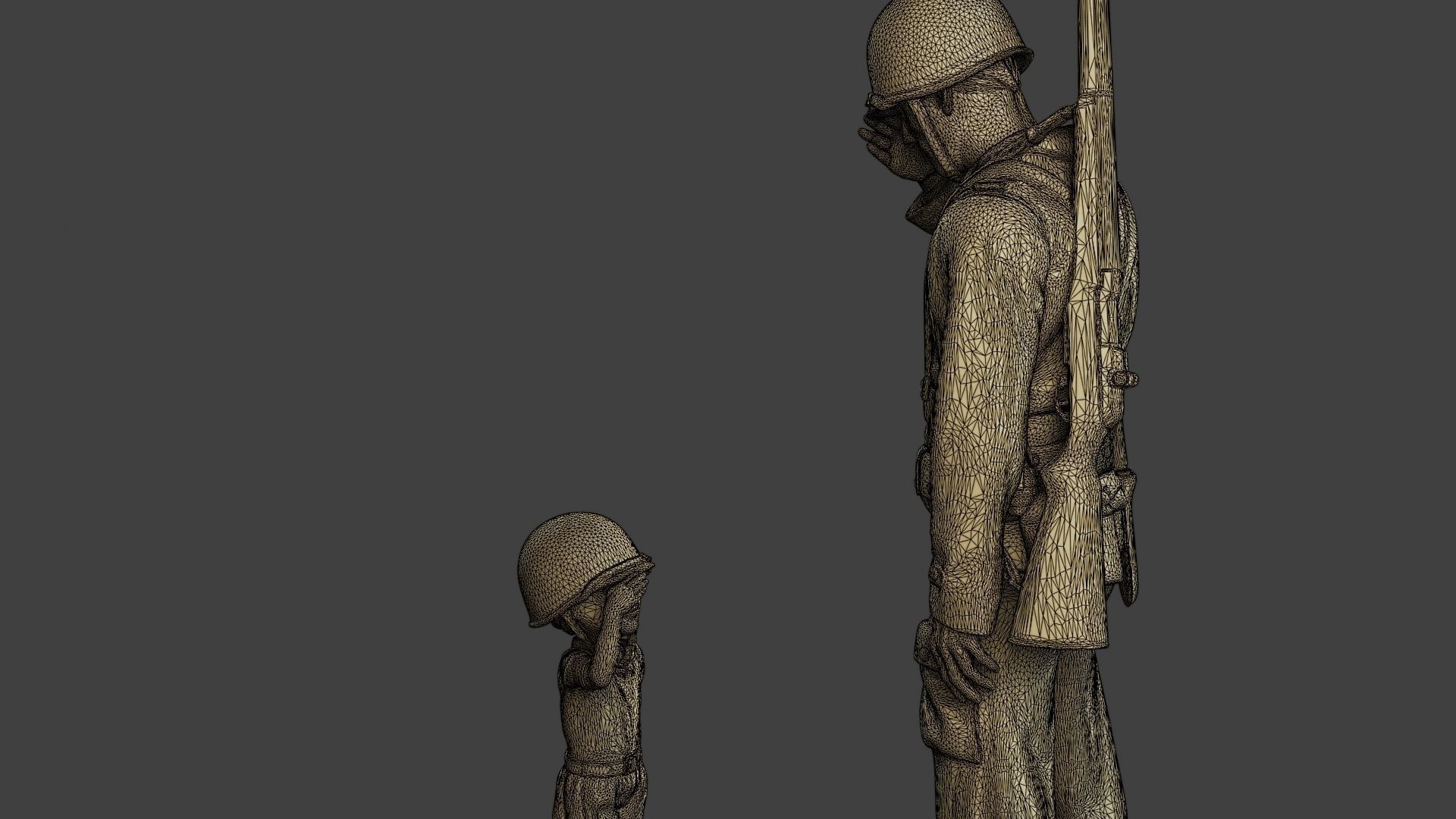 American soldiers ww2 A15 Pack 1 3D Model Collection_18