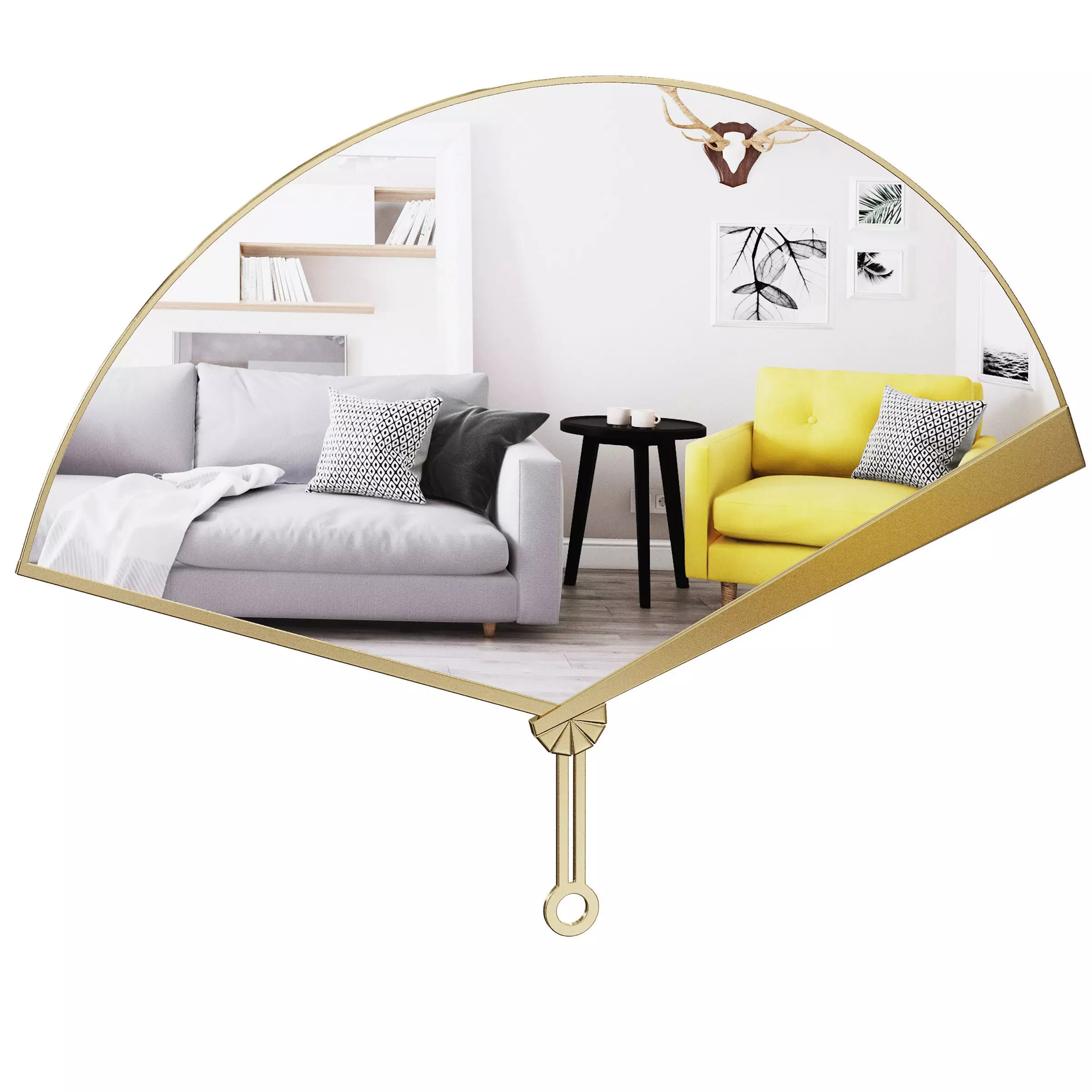 Fan Mirror by Ghidini 1961 3D model_0