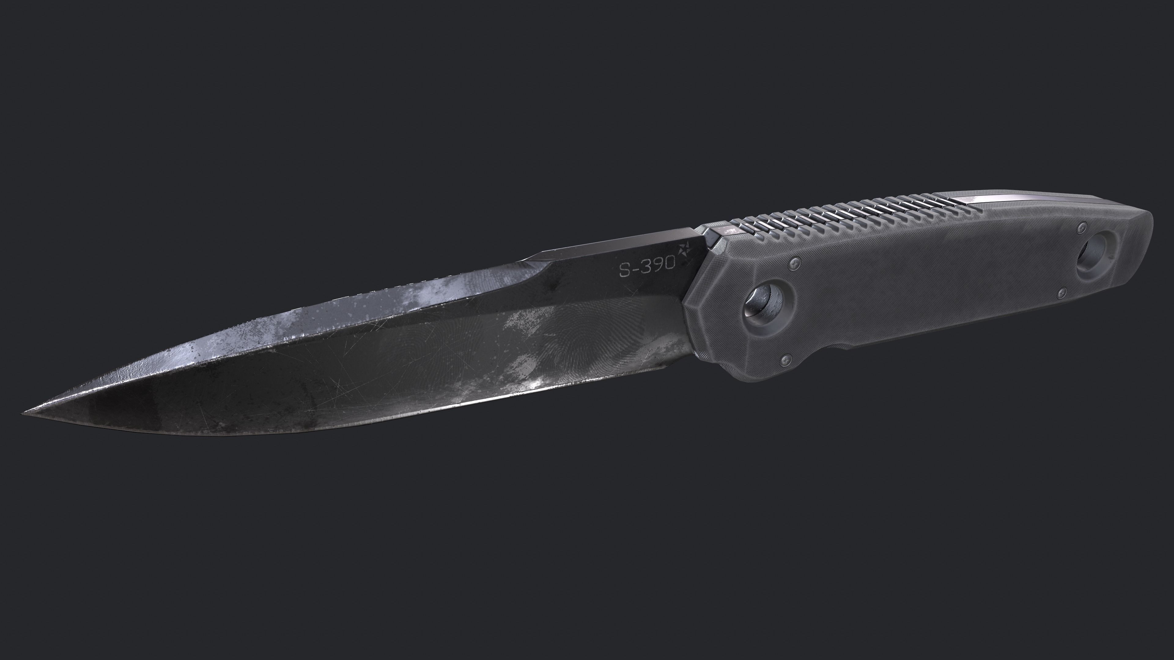 Knife Lp 4K AAA Low-poly 3D model_4