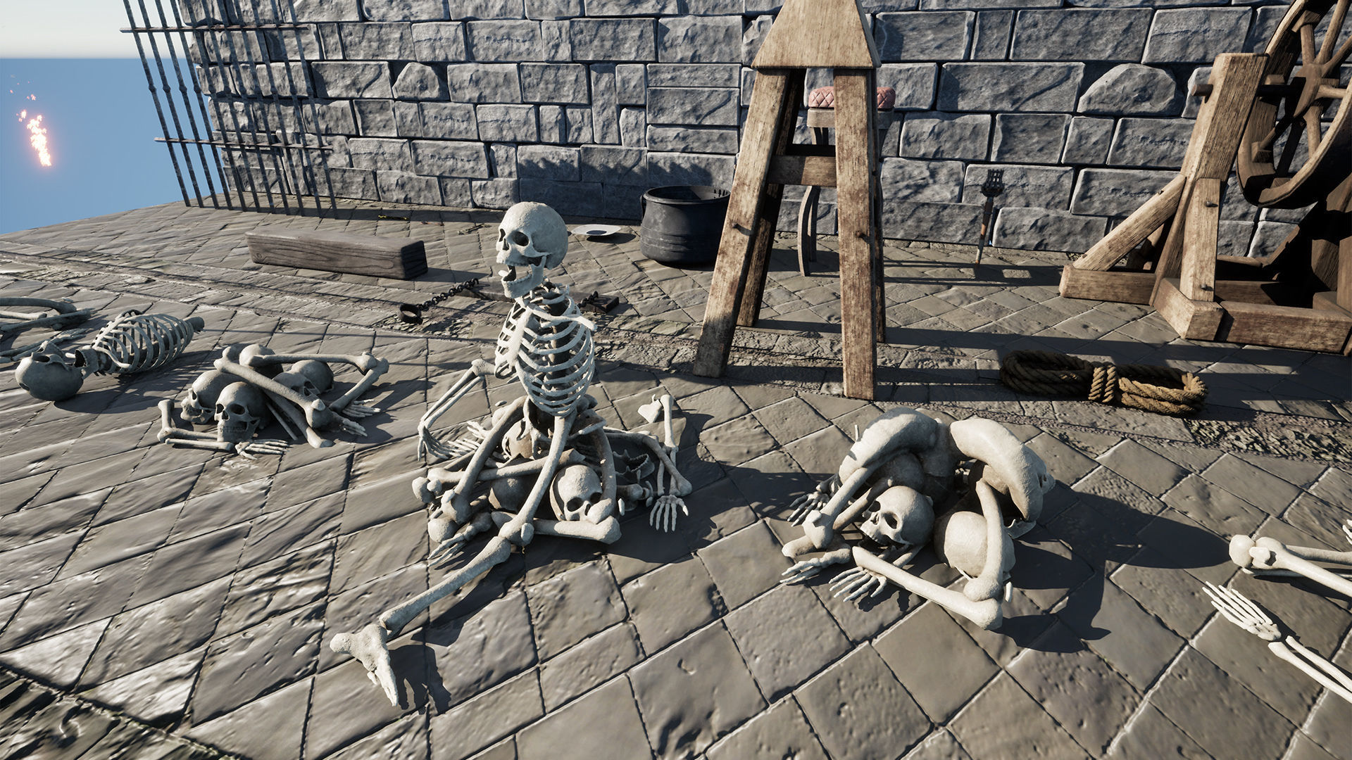 Dungeon Skeletons 30 Assets Low-poly 3D model_4