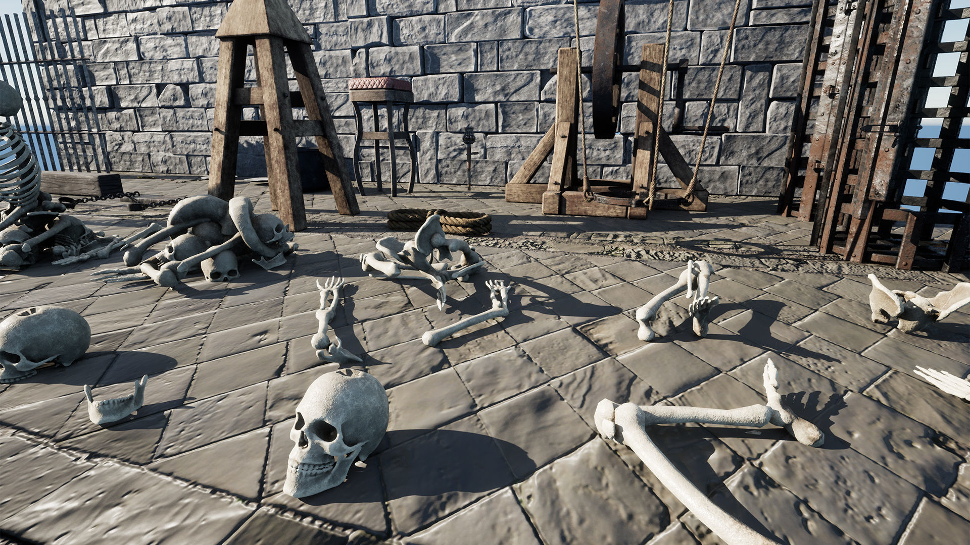 Dungeon Skeletons 30 Assets Low-poly 3D model_3