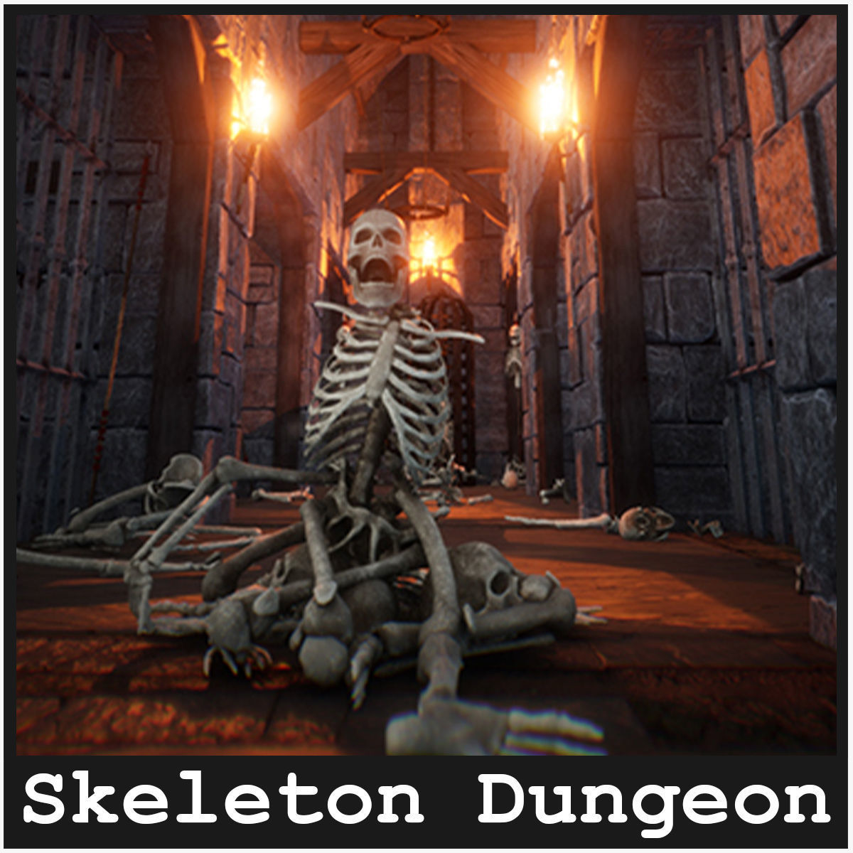 Dungeon Skeletons 30 Assets Low-poly 3D model_1