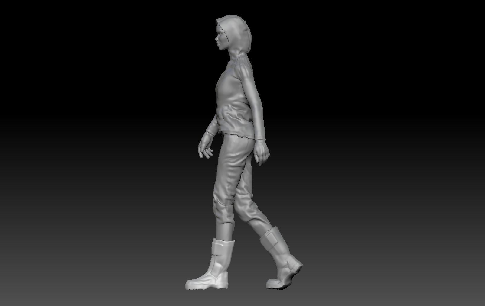 SKI GIRL 4 3D print model_1