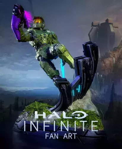 Halo Infinite Fanart - Master Chief 3d print figurine 3D print model