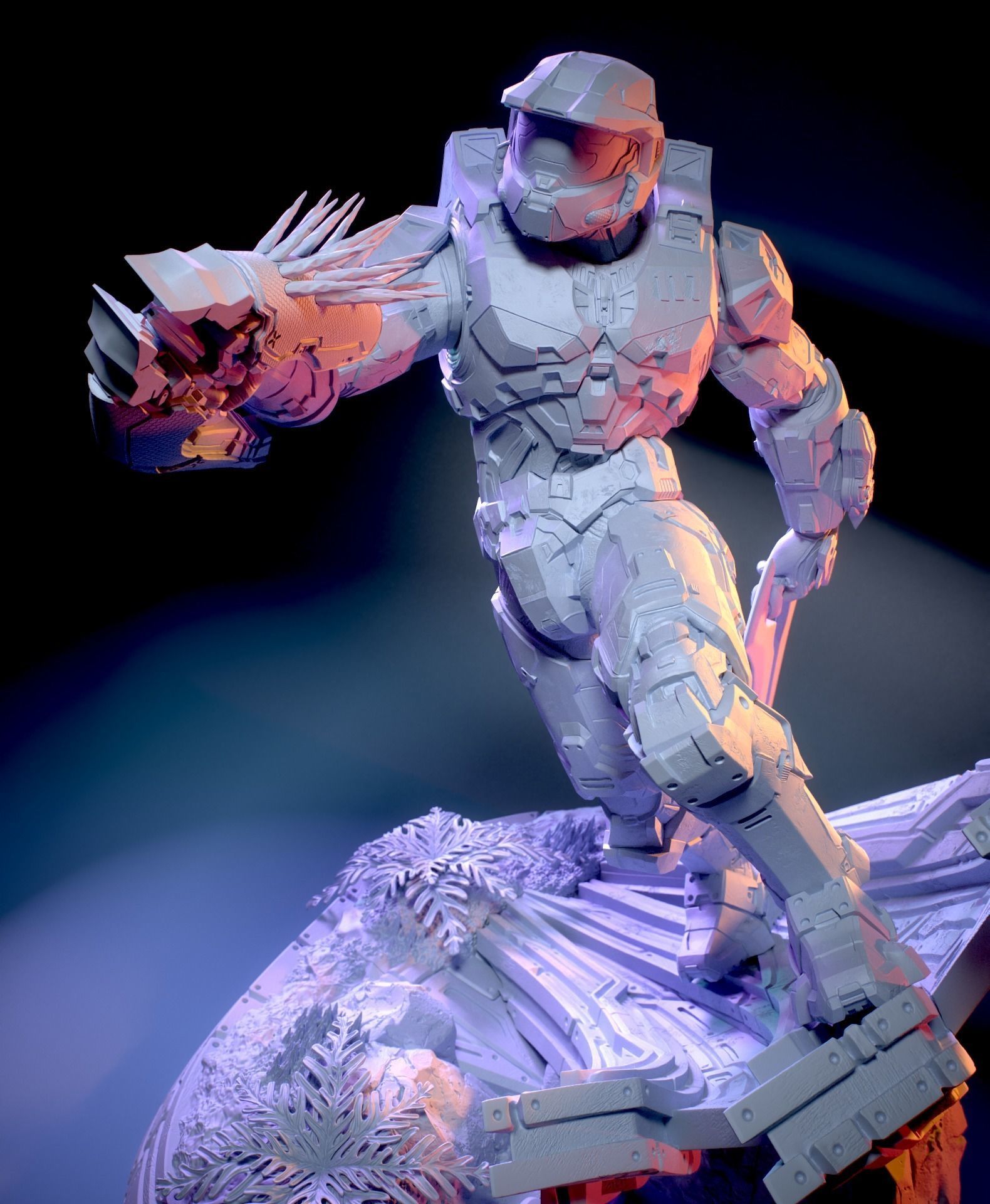 Halo Infinite Fanart - Master Chief 3d print figurine 3D print model_7