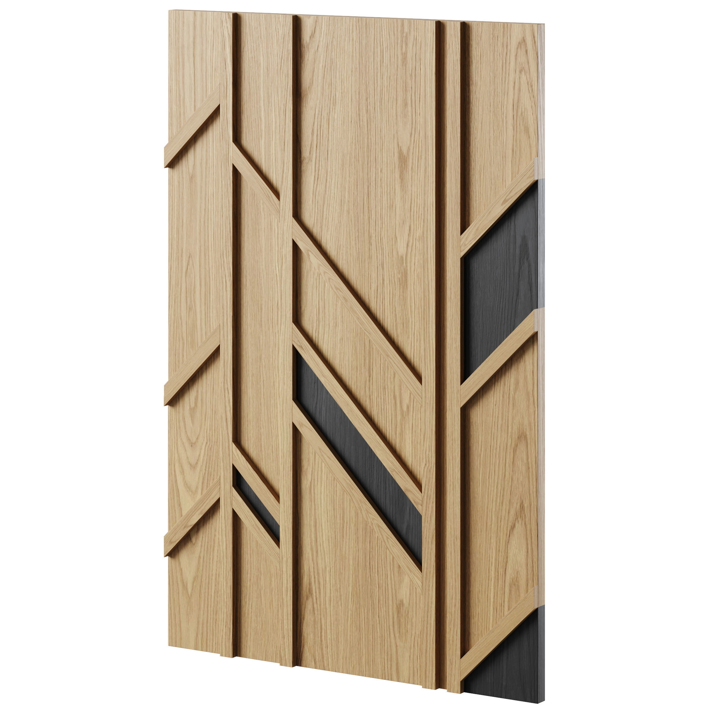 Wooden panel FRAGMENT by Wood walls 3D model_3