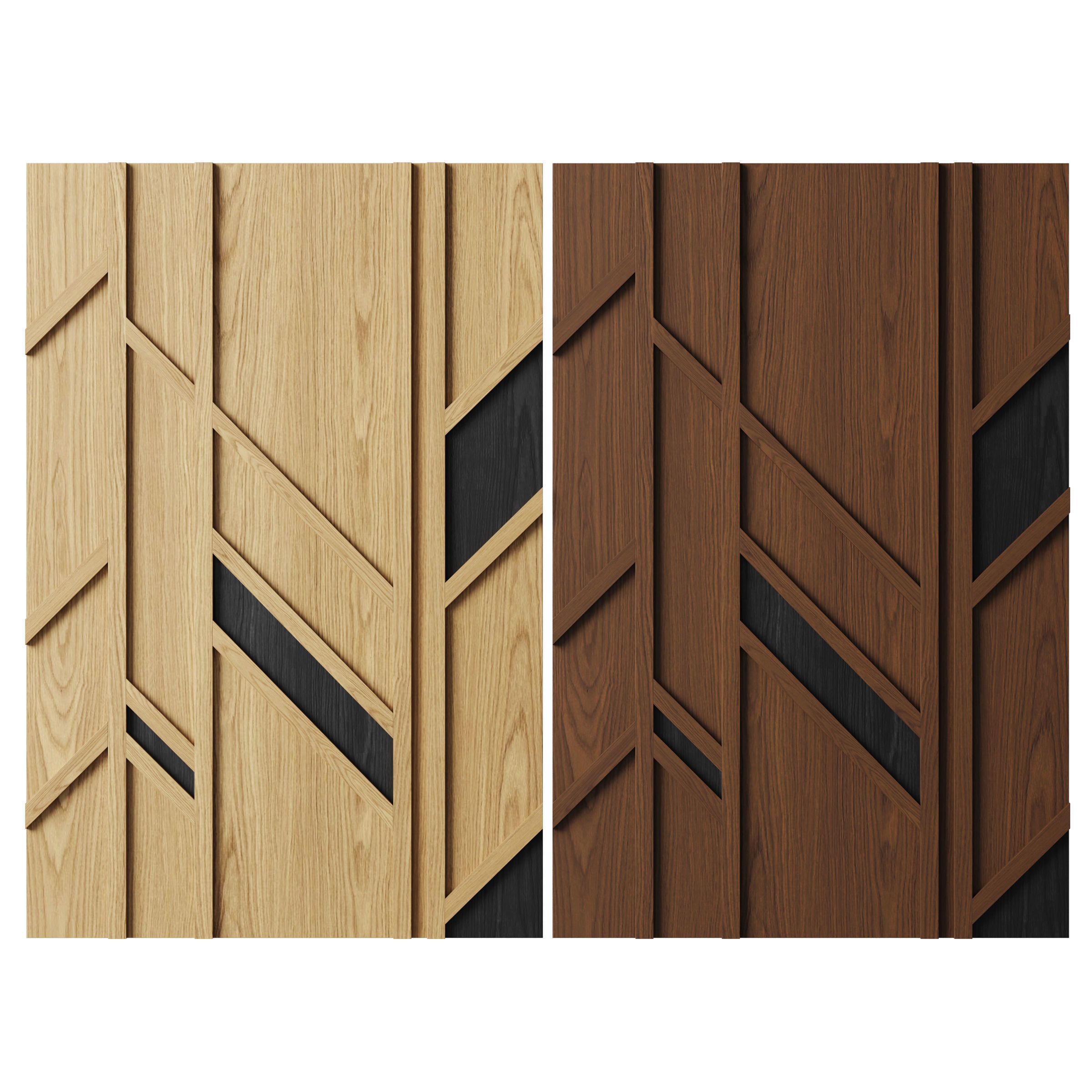 Wooden panel FRAGMENT by Wood walls 3D model_6