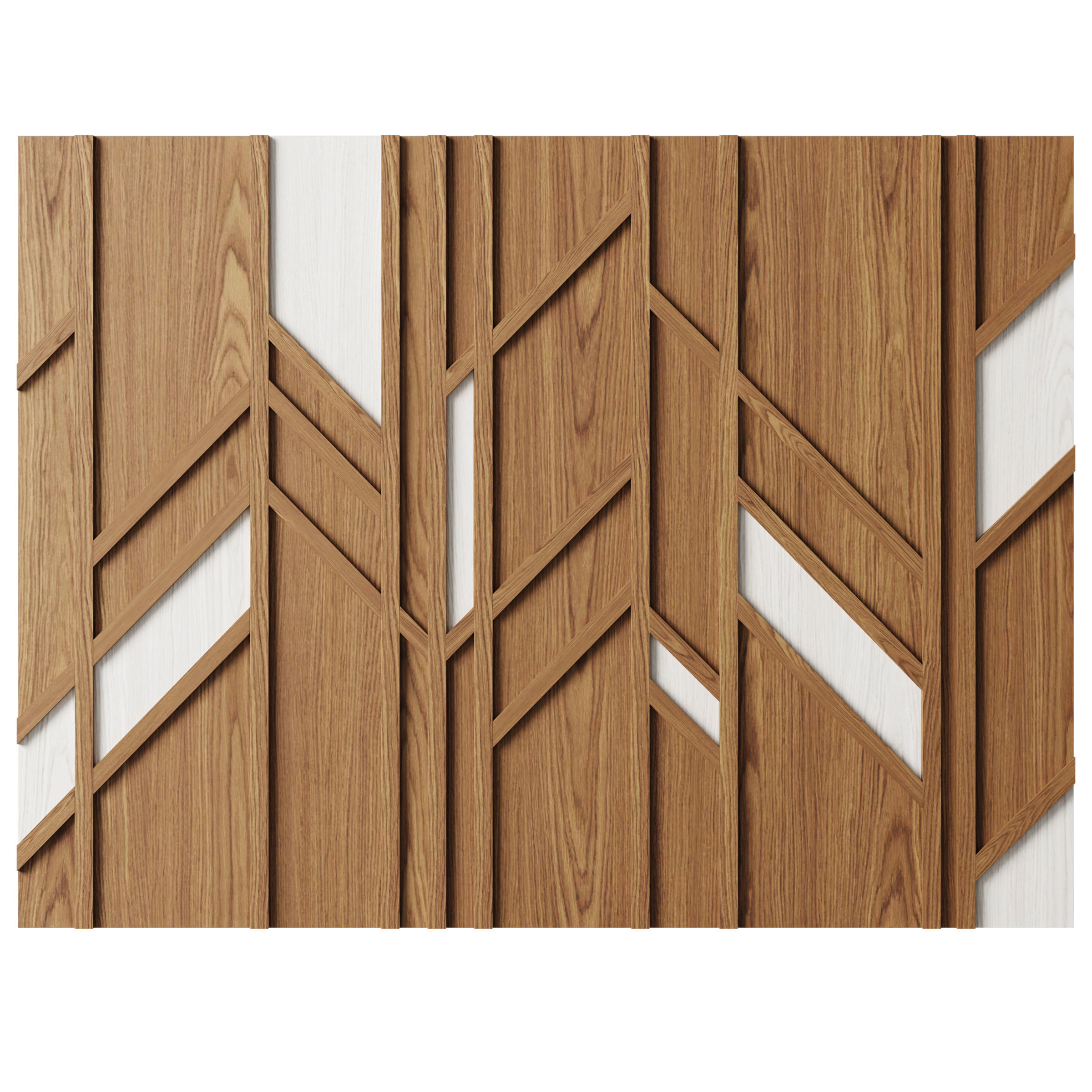 Wooden panel FRAGMENT by Wood walls 3D model_2