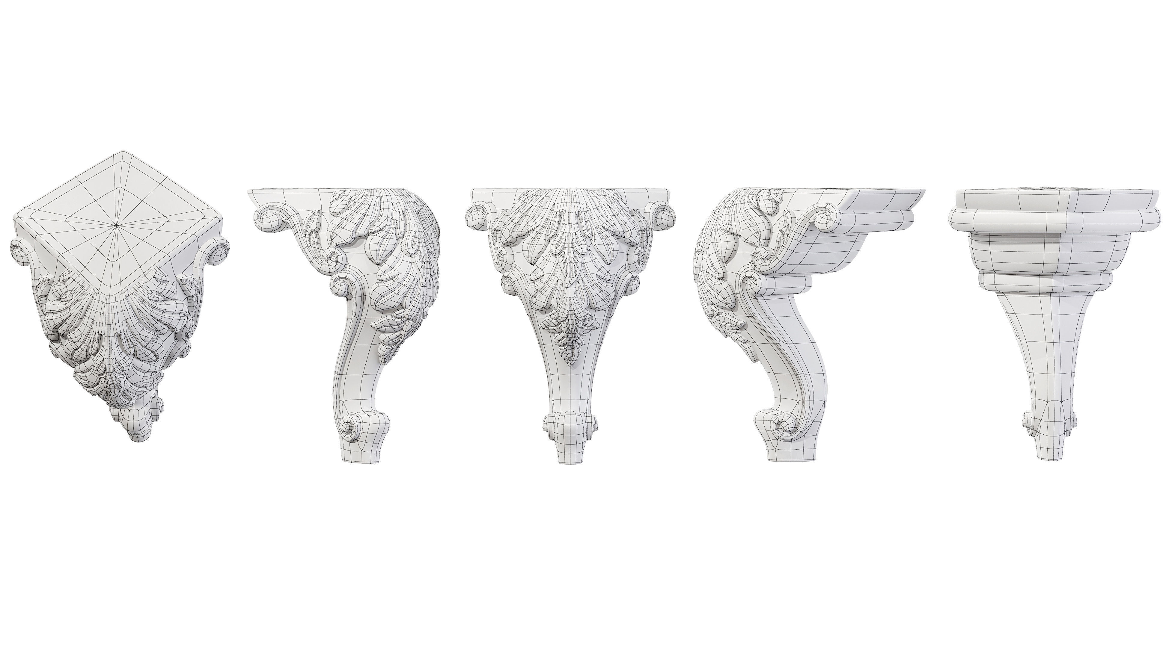 Classic leg 045 3D model | CGTrader