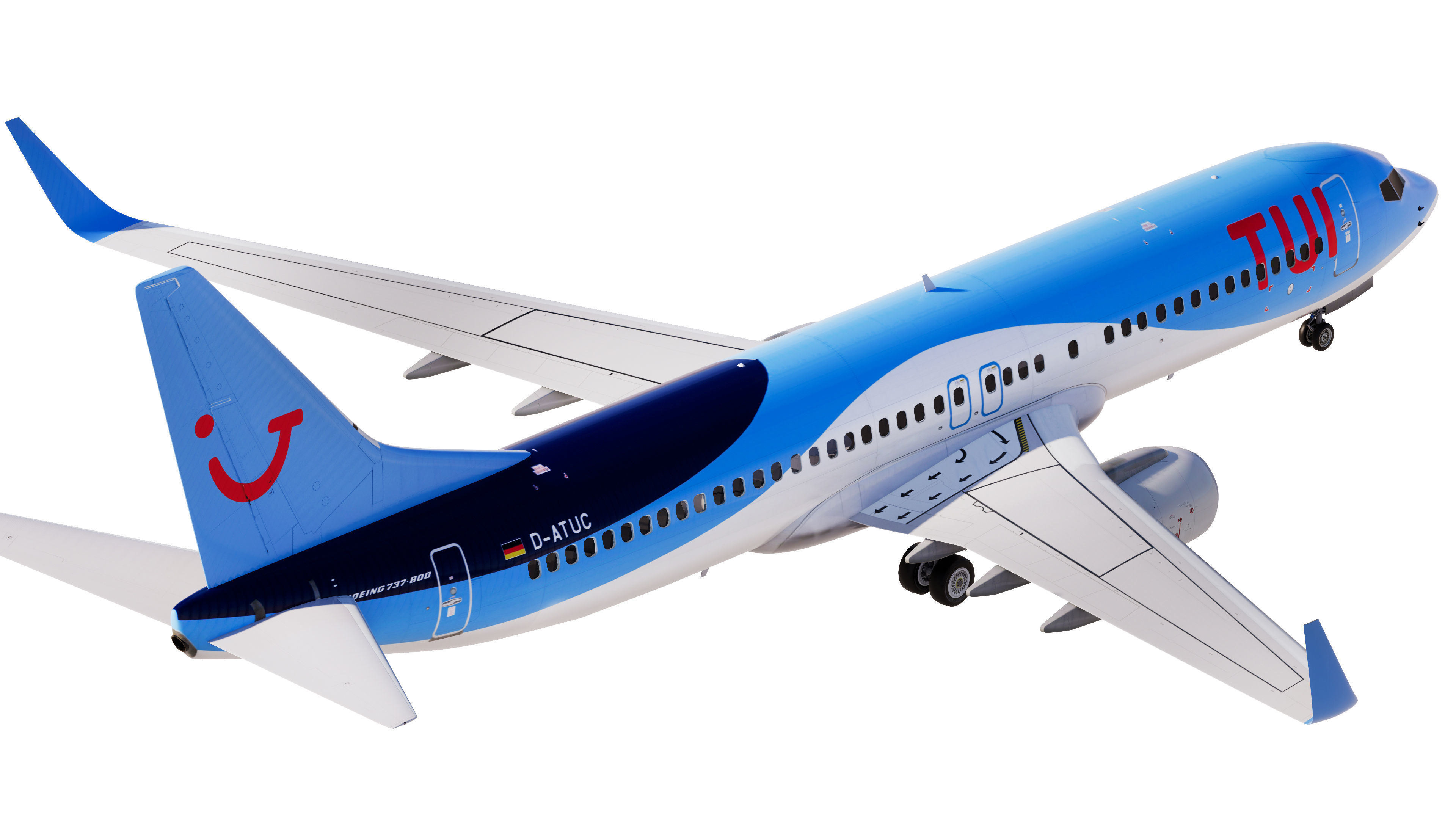 Tui Fly Boeing 737-800 3D model_4