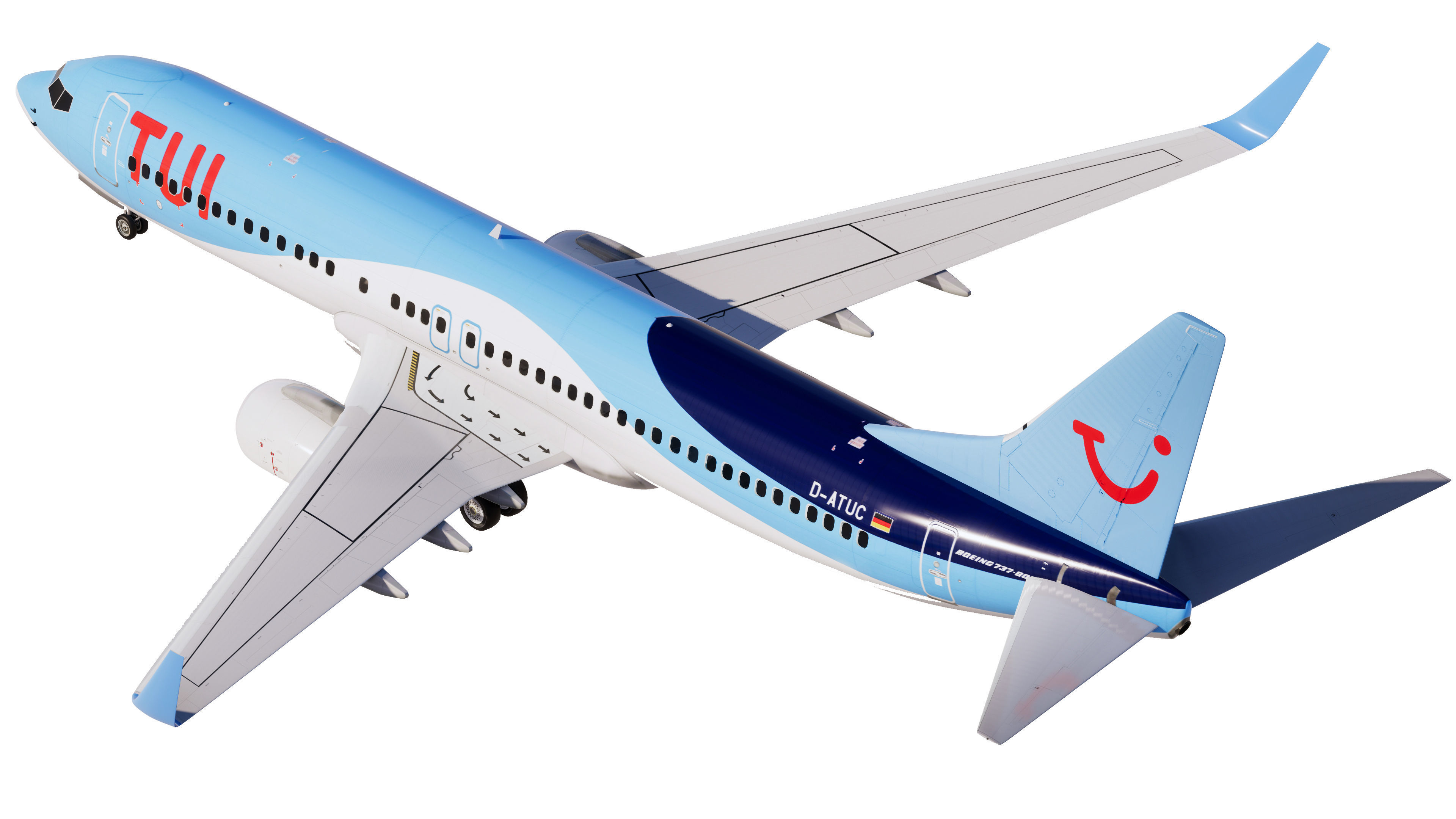 Tui Fly Boeing 737-800 3D model_2
