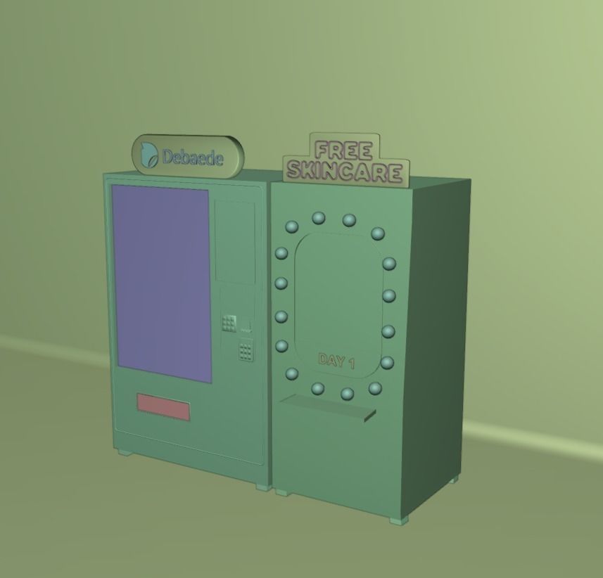 Vending Machine Low-poly 3D model_4