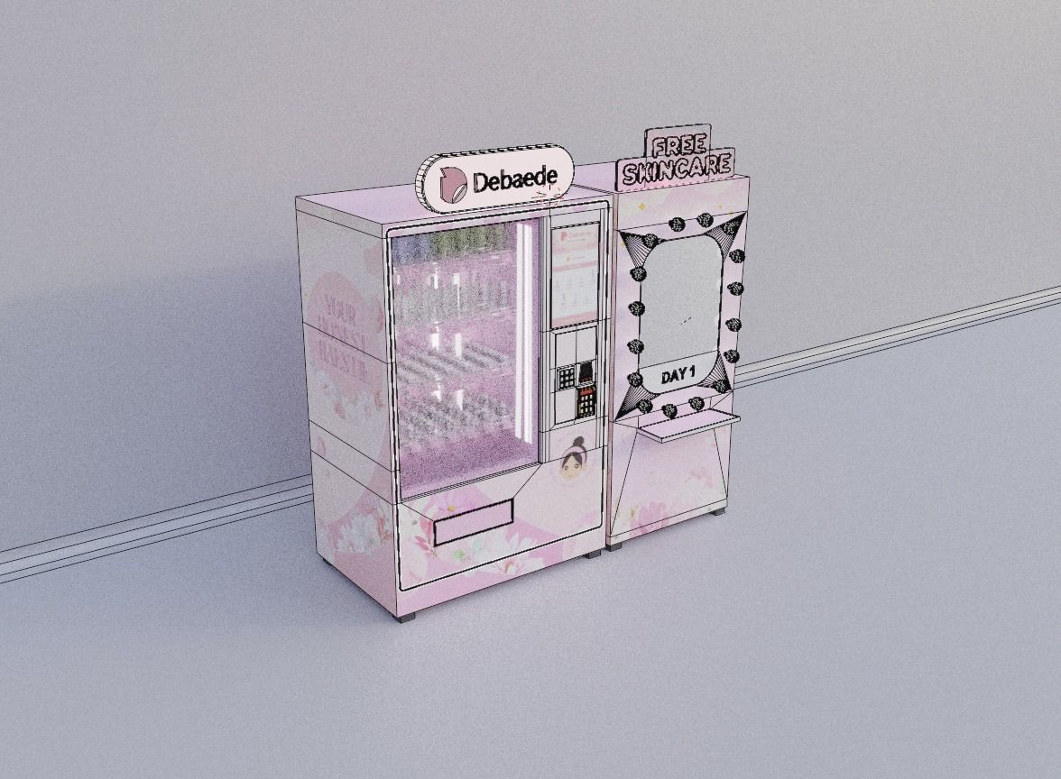 Vending Machine Low-poly 3D model_6