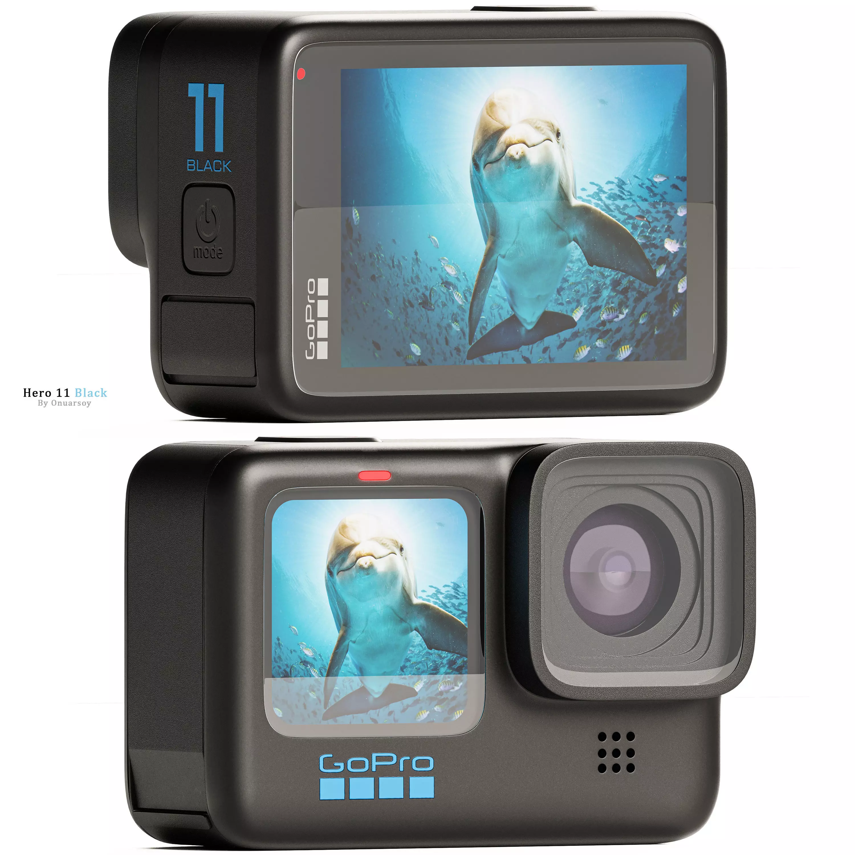 GoPro Hero 11 Black Action Camera 3D model_0