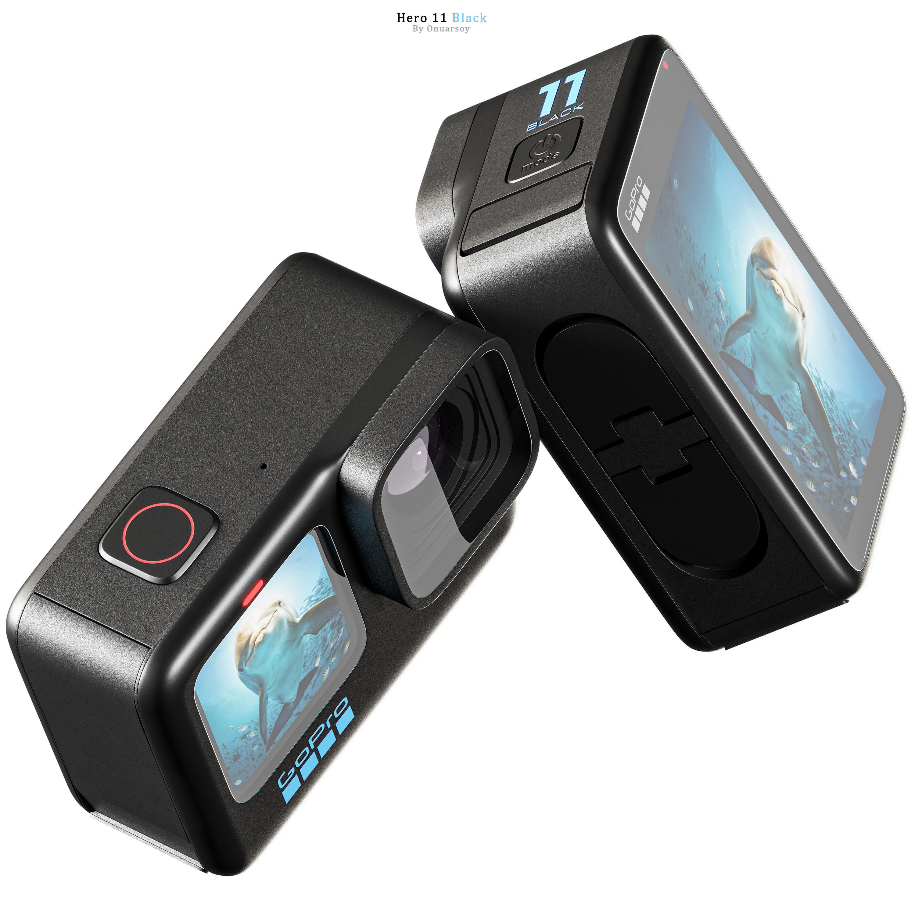 GoPro Hero 11 Black Action Camera 3D model_2