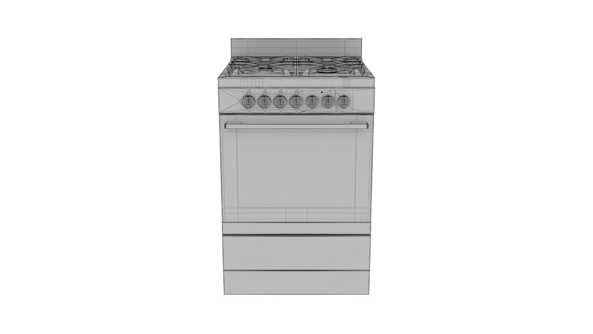 Realistic Upright oven  3D model_13