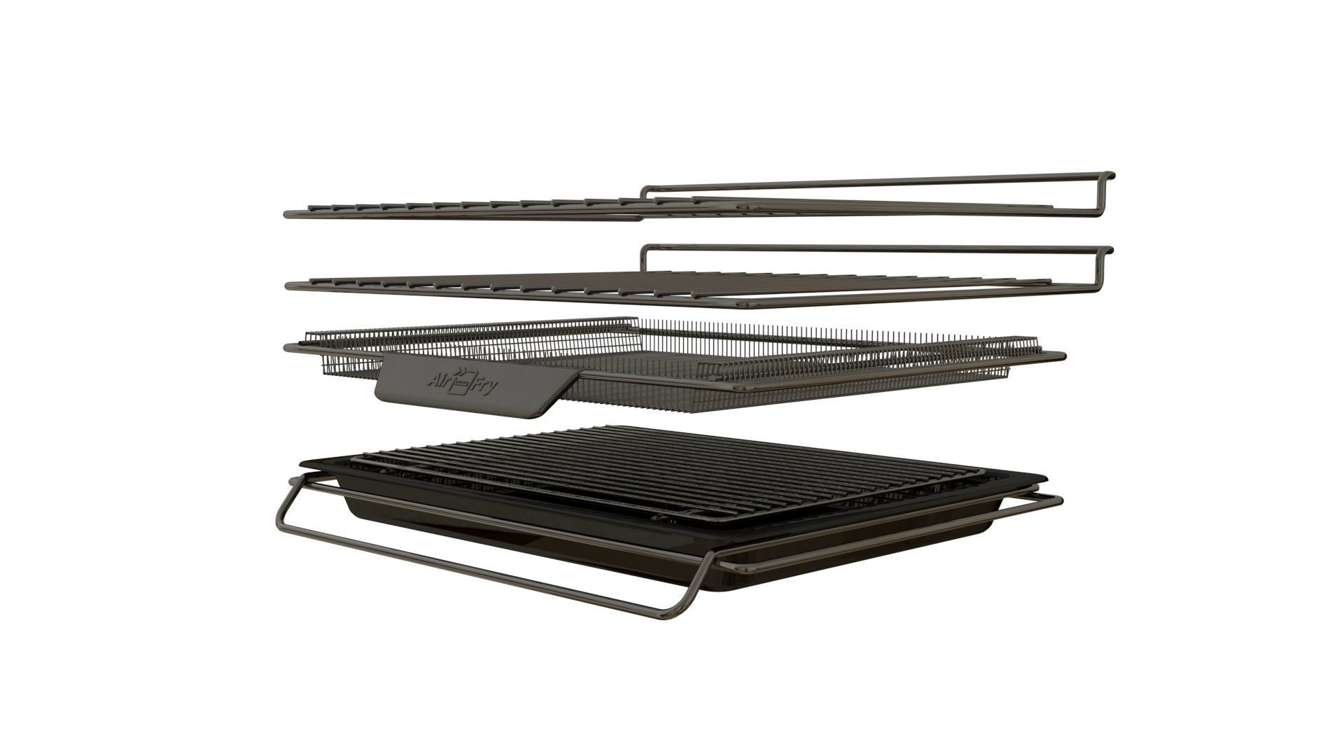 Realistic Upright oven  3D model_12