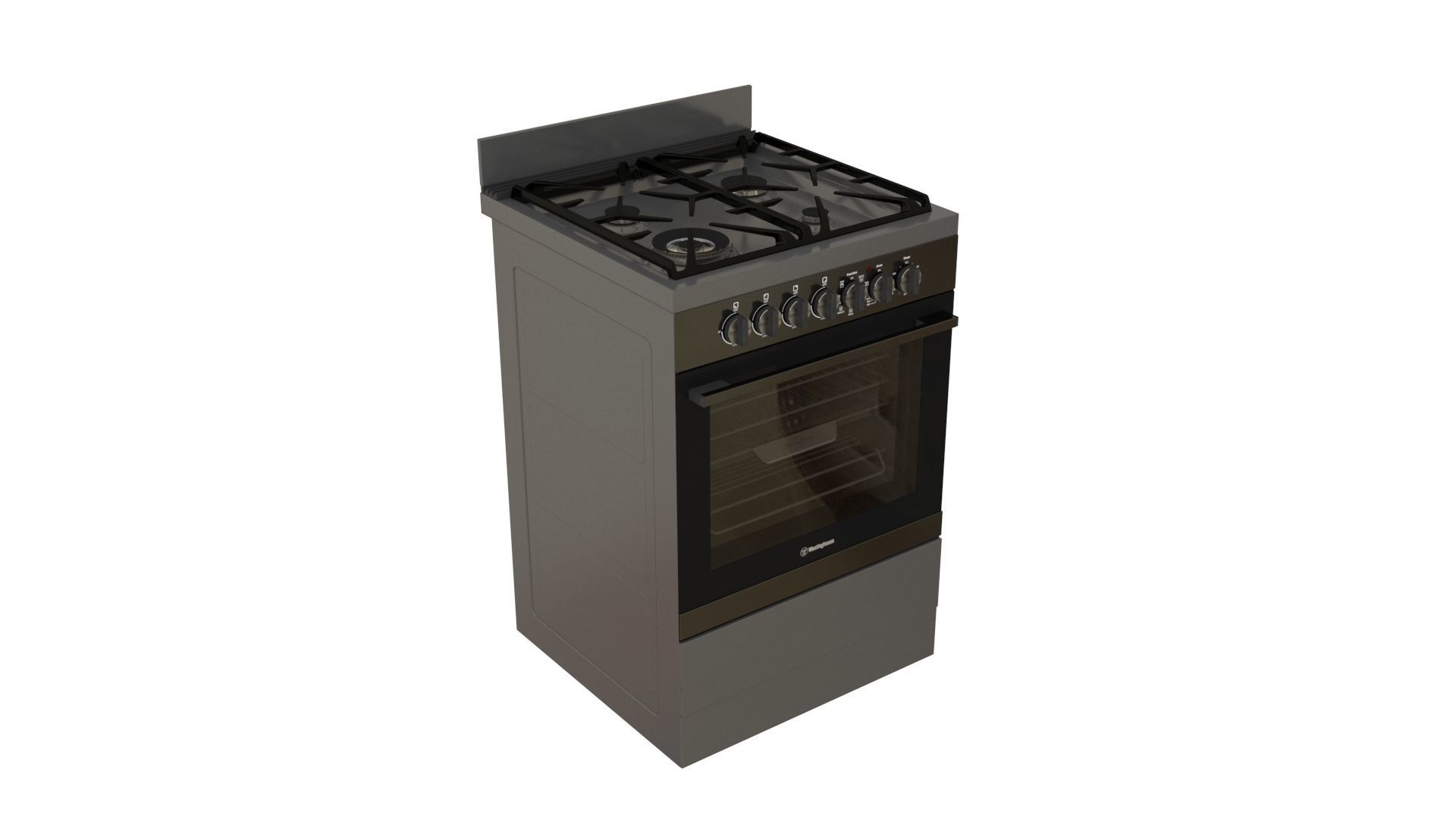 Realistic Upright oven  3D model_2