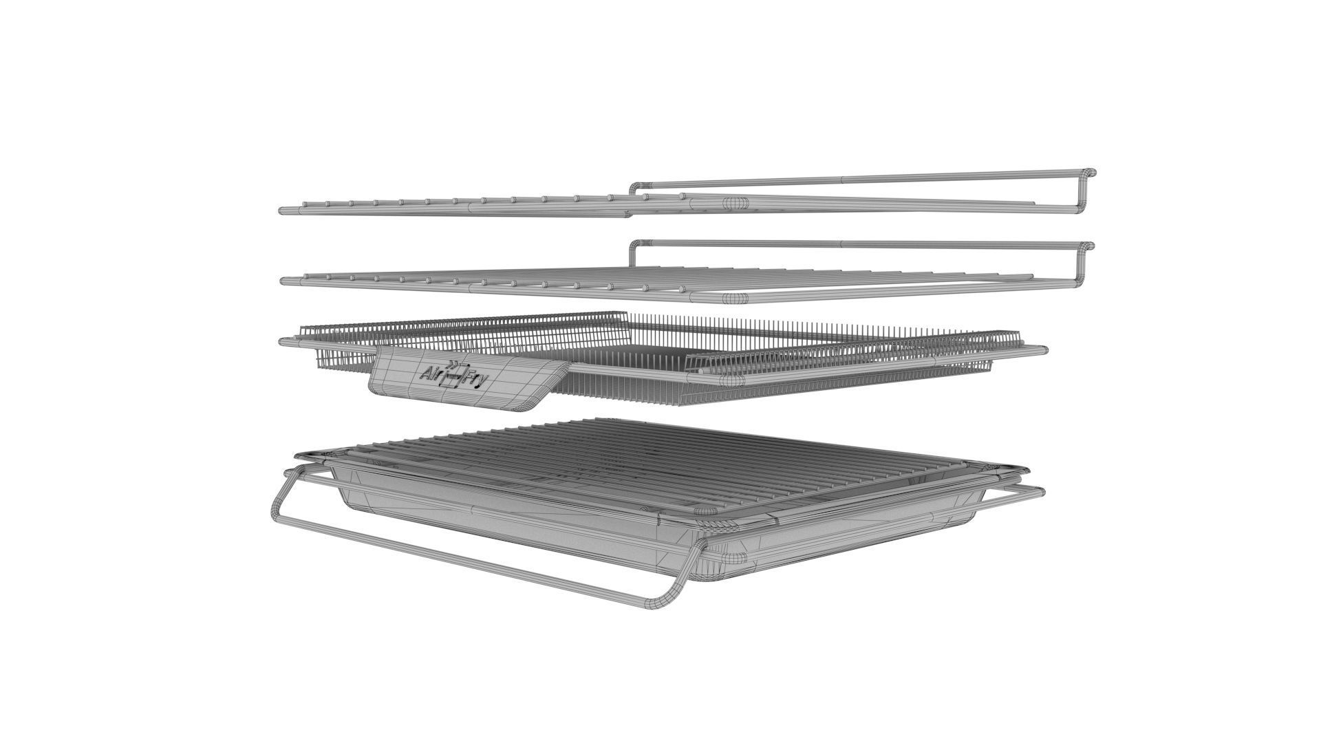 Realistic Upright oven  3D model_19