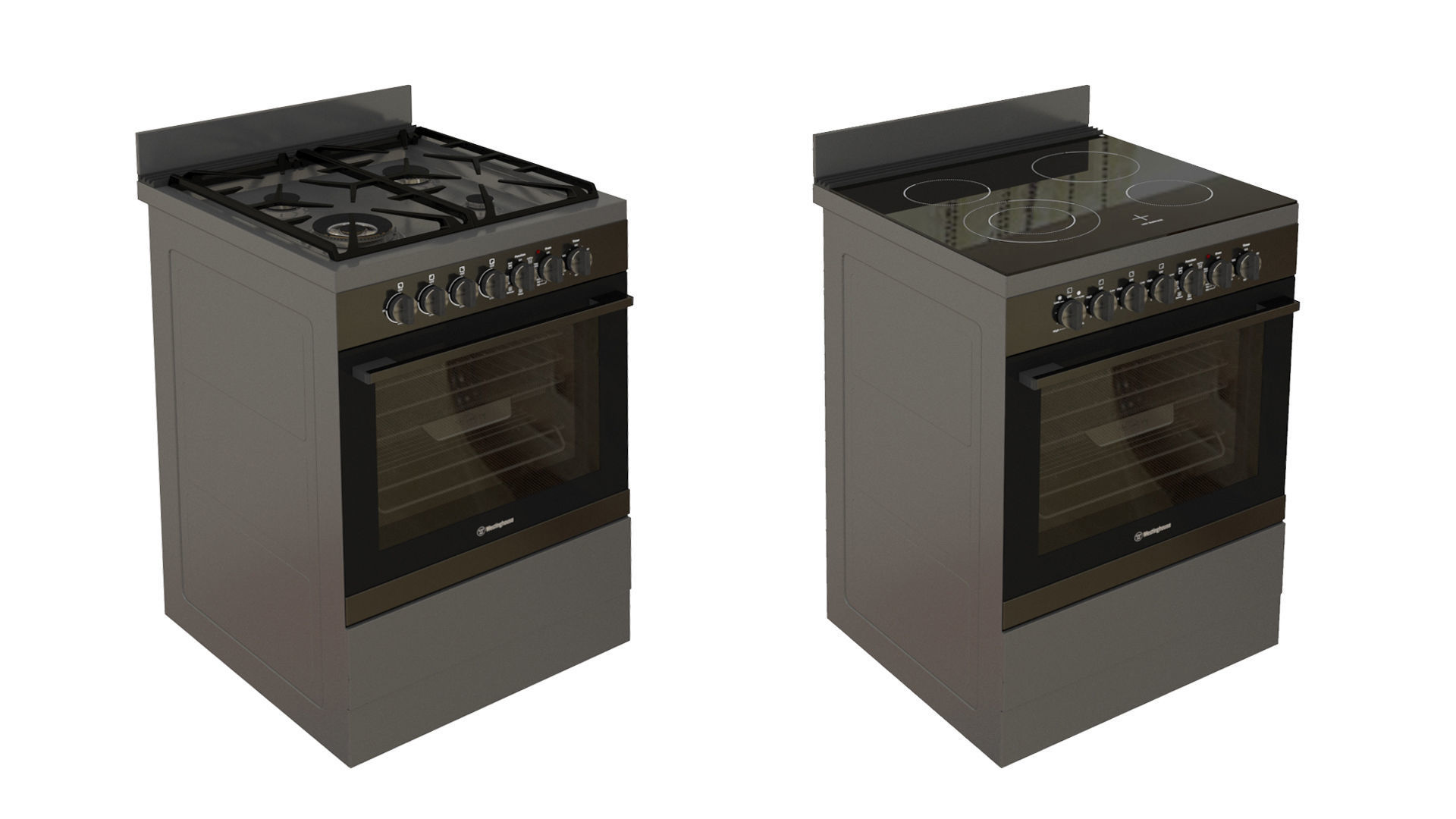 Realistic Upright oven  3D model_10