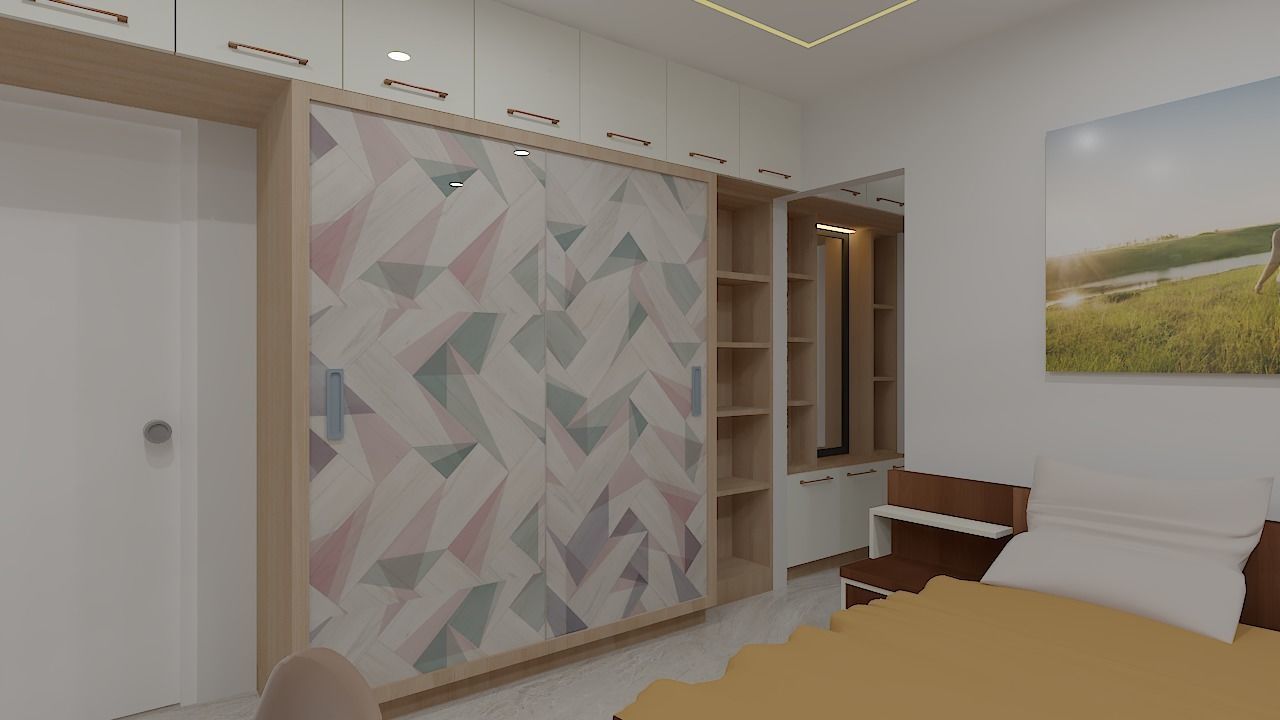 Modern 3Bhk Apartment Interior Design - 3 3D model_7