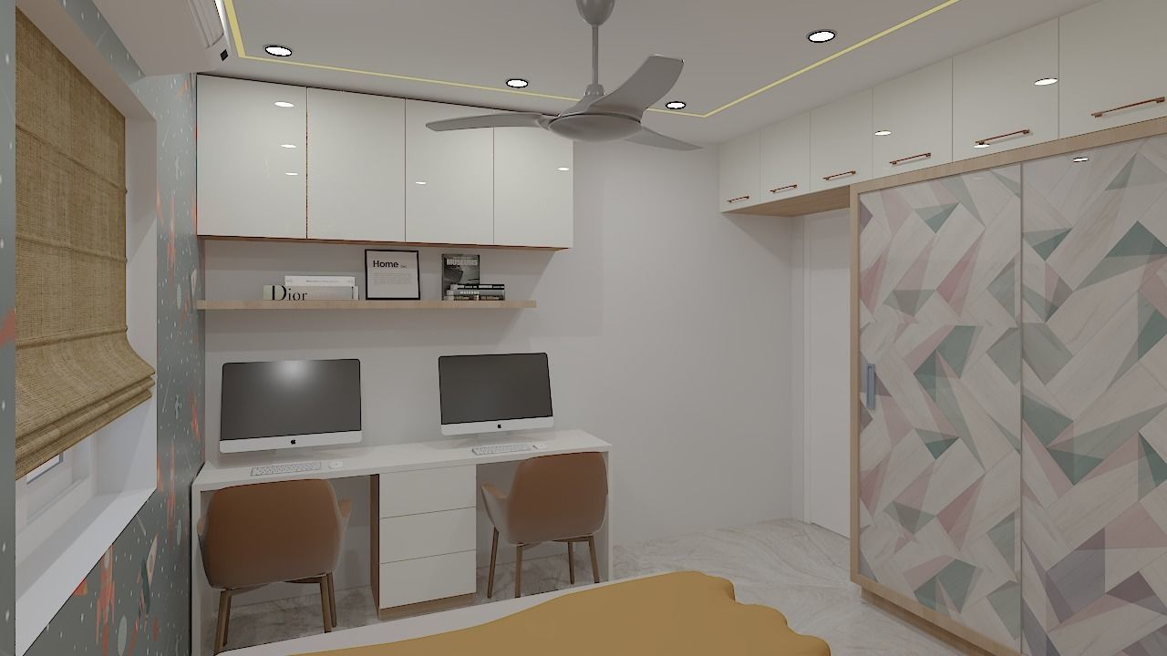 Modern 3Bhk Apartment Interior Design - 3 3D model_8