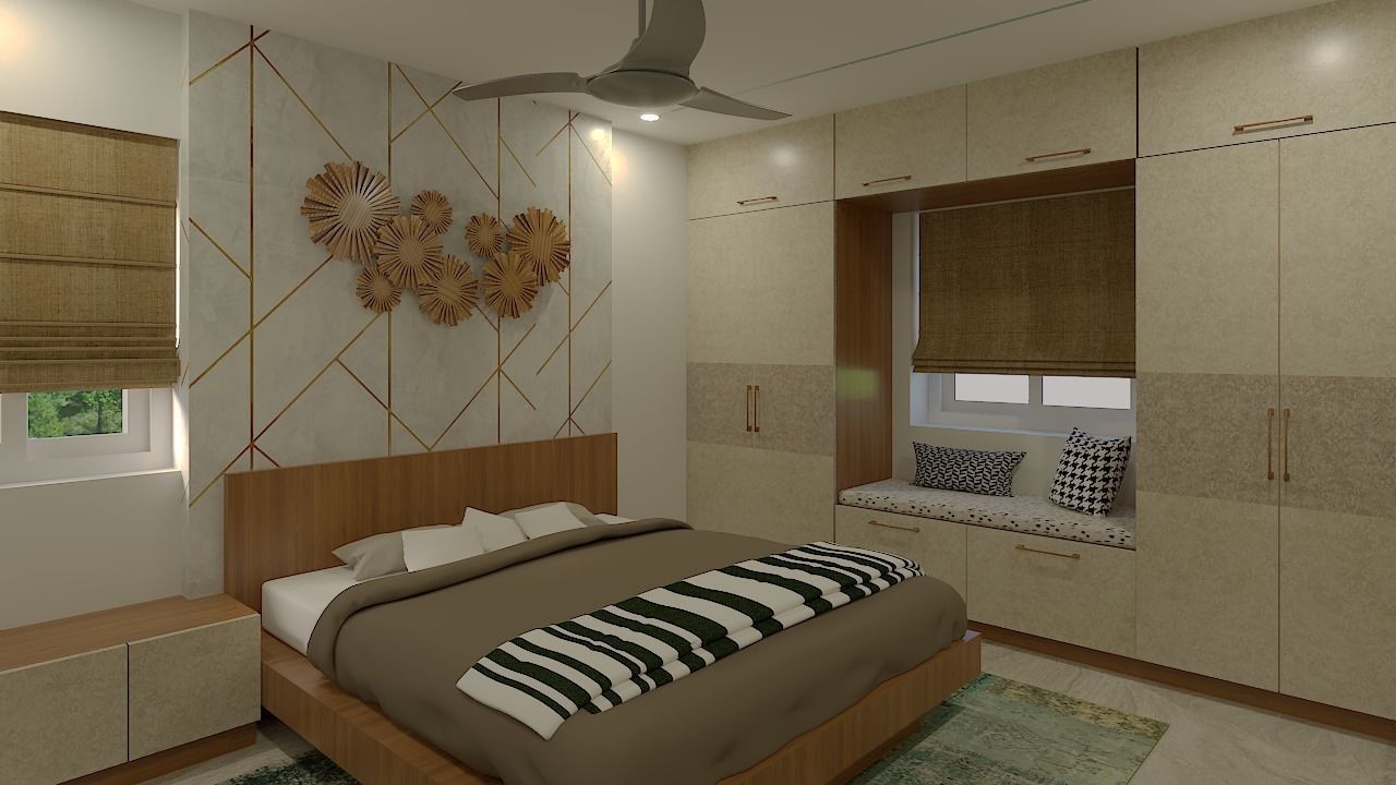 Modern 3Bhk Apartment Interior Design - 3 3D model_5