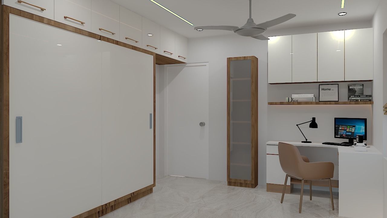 Modern 3Bhk Apartment Interior Design - 3 3D model_9