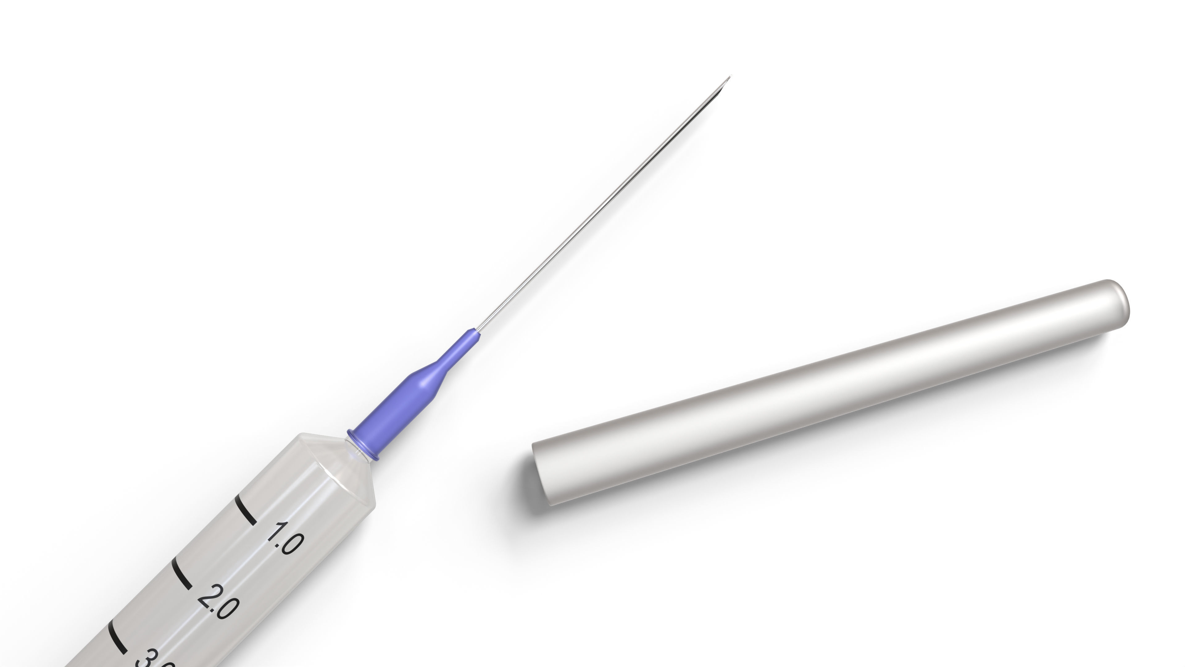 Vaccine Syringe 3D model_4