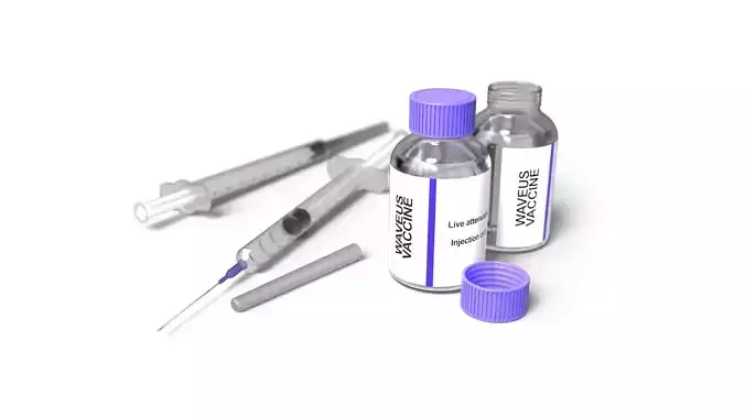 Vaccine Syringe 3D model