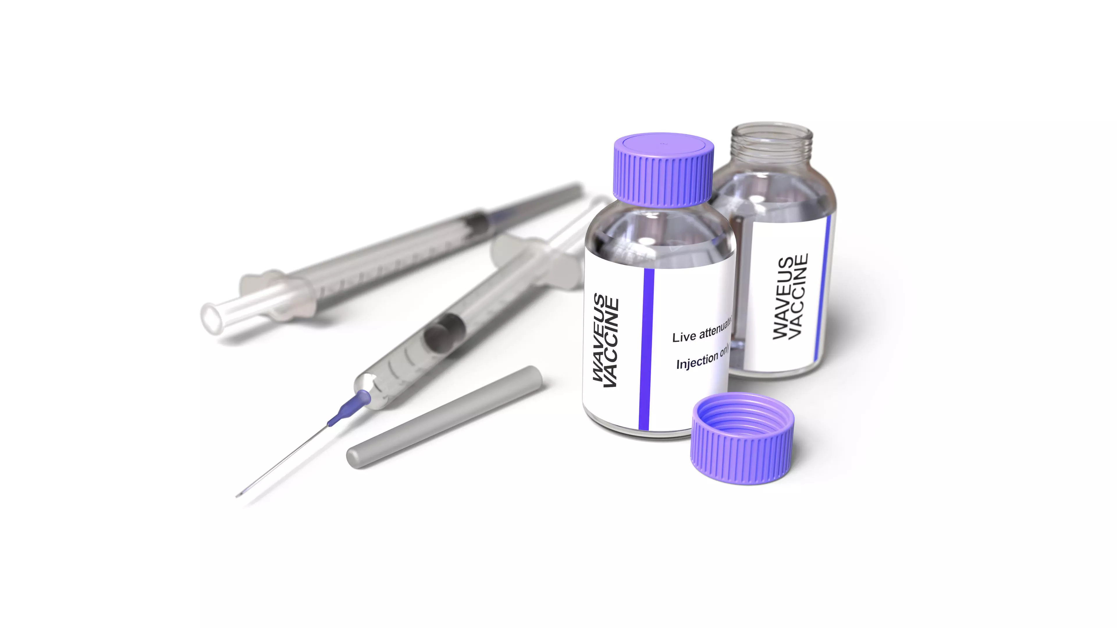 Vaccine Syringe 3D model_0