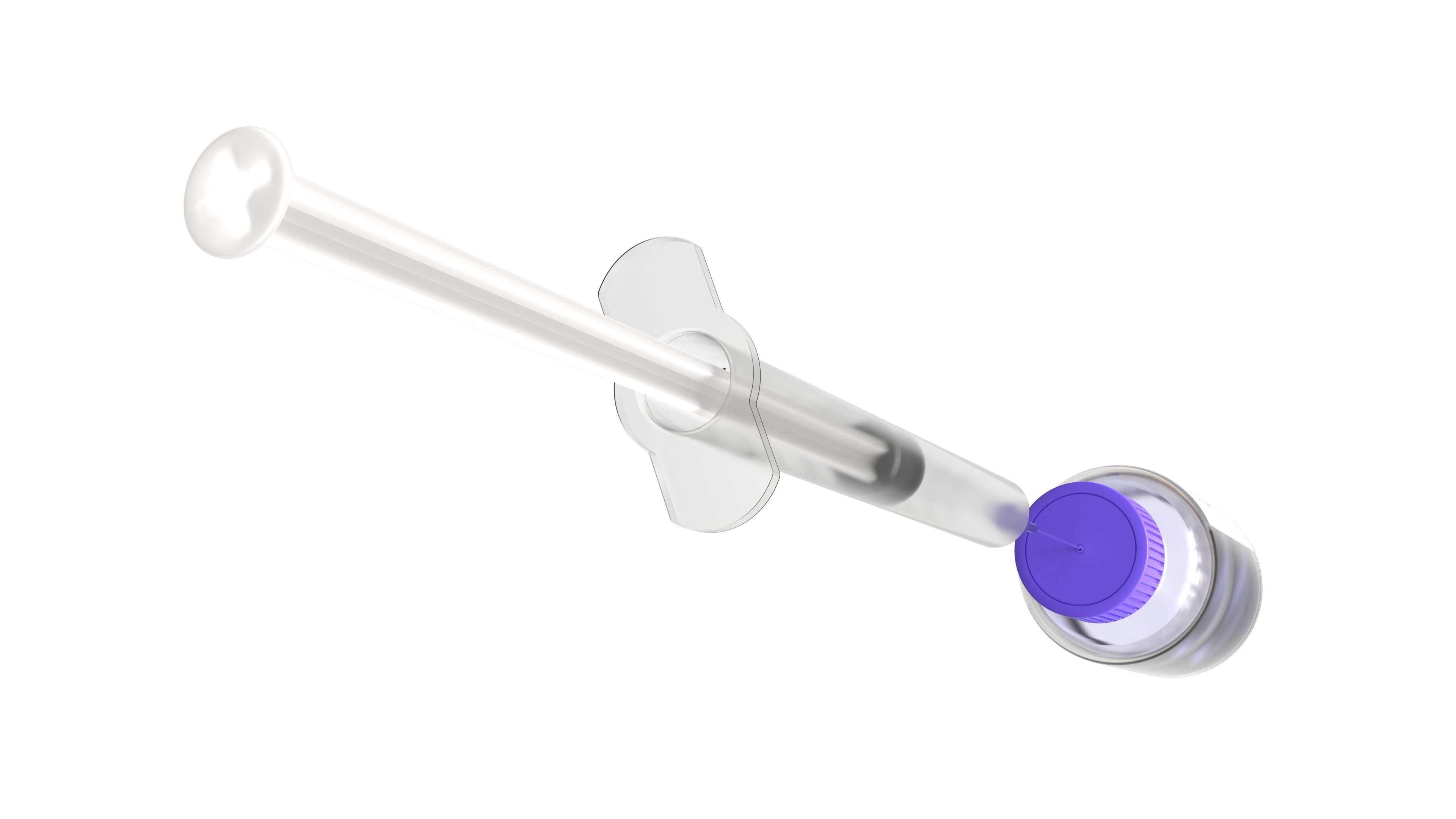 Vaccine Syringe 3D model_2