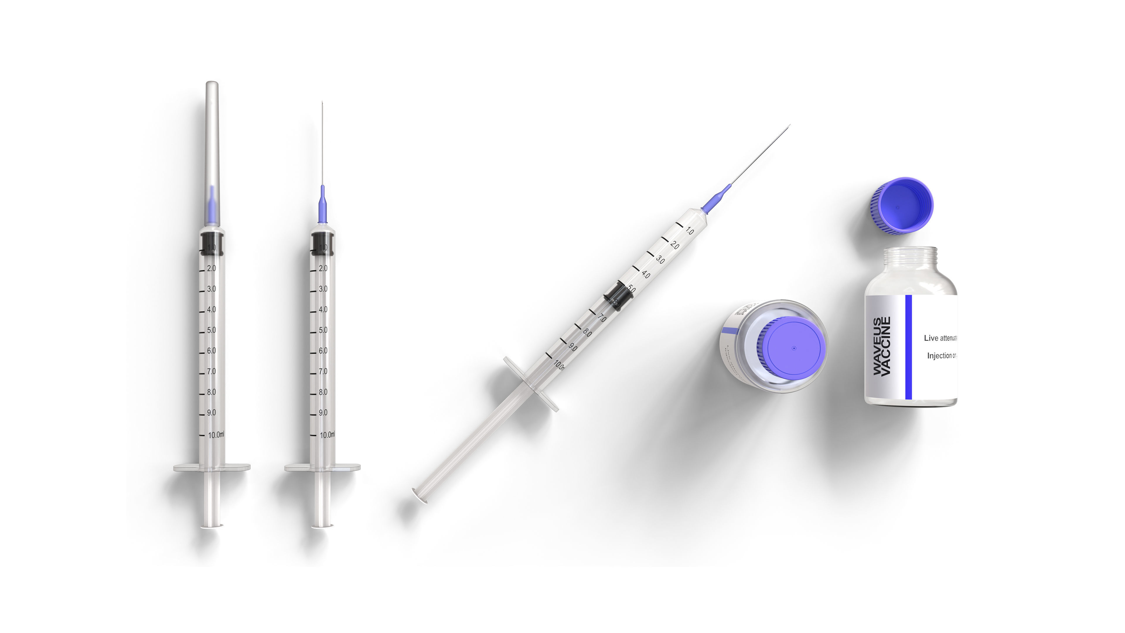 Vaccine Syringe 3D model_1