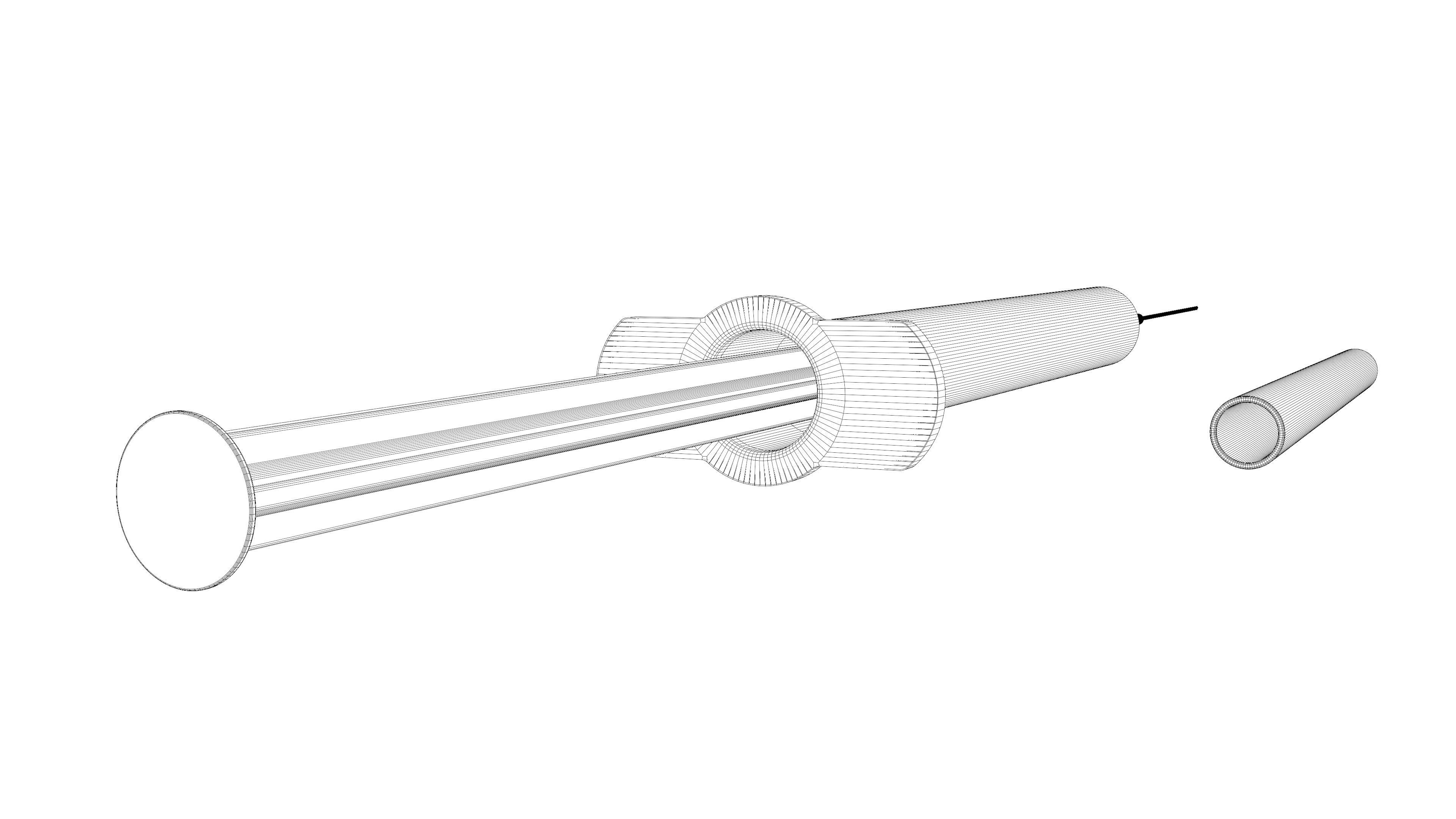 Vaccine Syringe 3D model_10