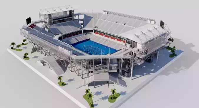 Arena GNP Seguros - Acapulco Mexico 3D model